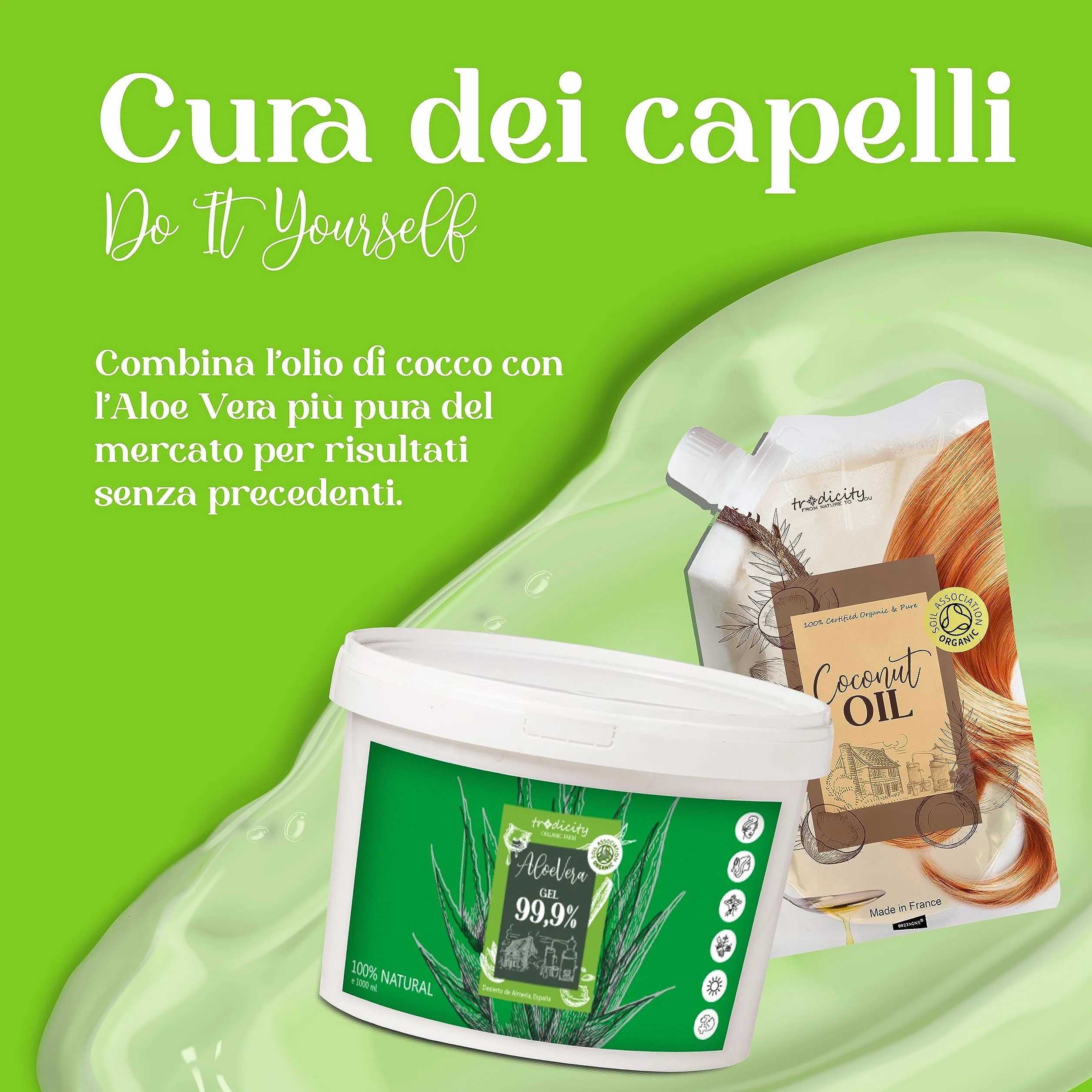 Gel di Aloe Vera Puro al 100% - Idratante per Viso, Corpo e Capelli - Lenitivo per Scottature, Dopobarba e Trattamento Acne- 1000 ml 1 kg