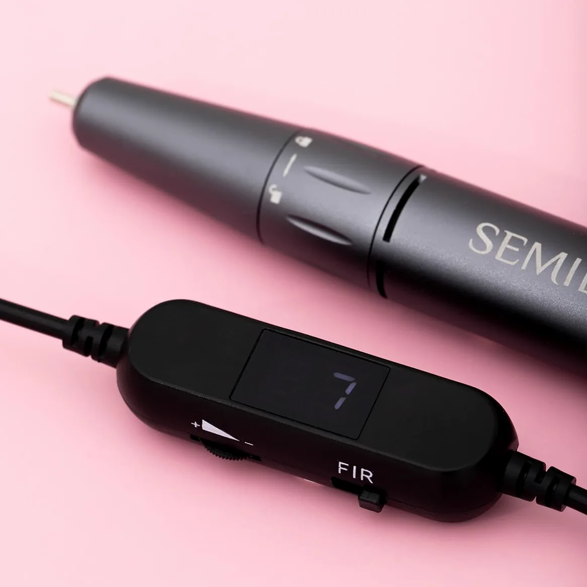 Semilac Fresa per unghie Mini Pen Black Edition – Lima elettrica compatta 30.000 giri/min, silenziosa e potente, ricarica USB, ideale per manicure e pedicure a casa