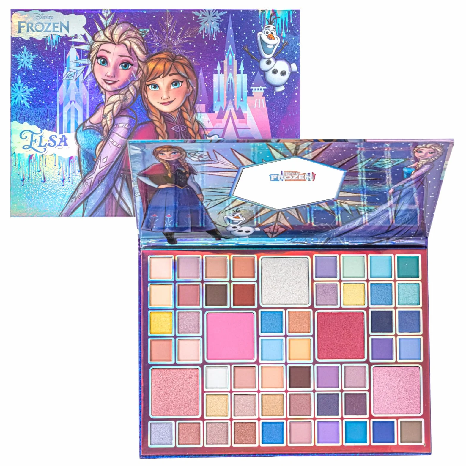 Disney Frozen Palette Ombretti 55 Colori con Specchio