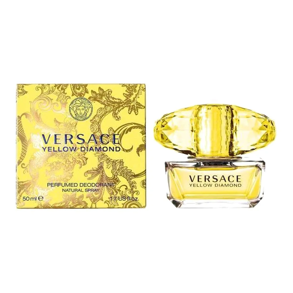 Versace Yellow Diamond, Deodorante profumato, Spray naturale, Donna, 50 ml