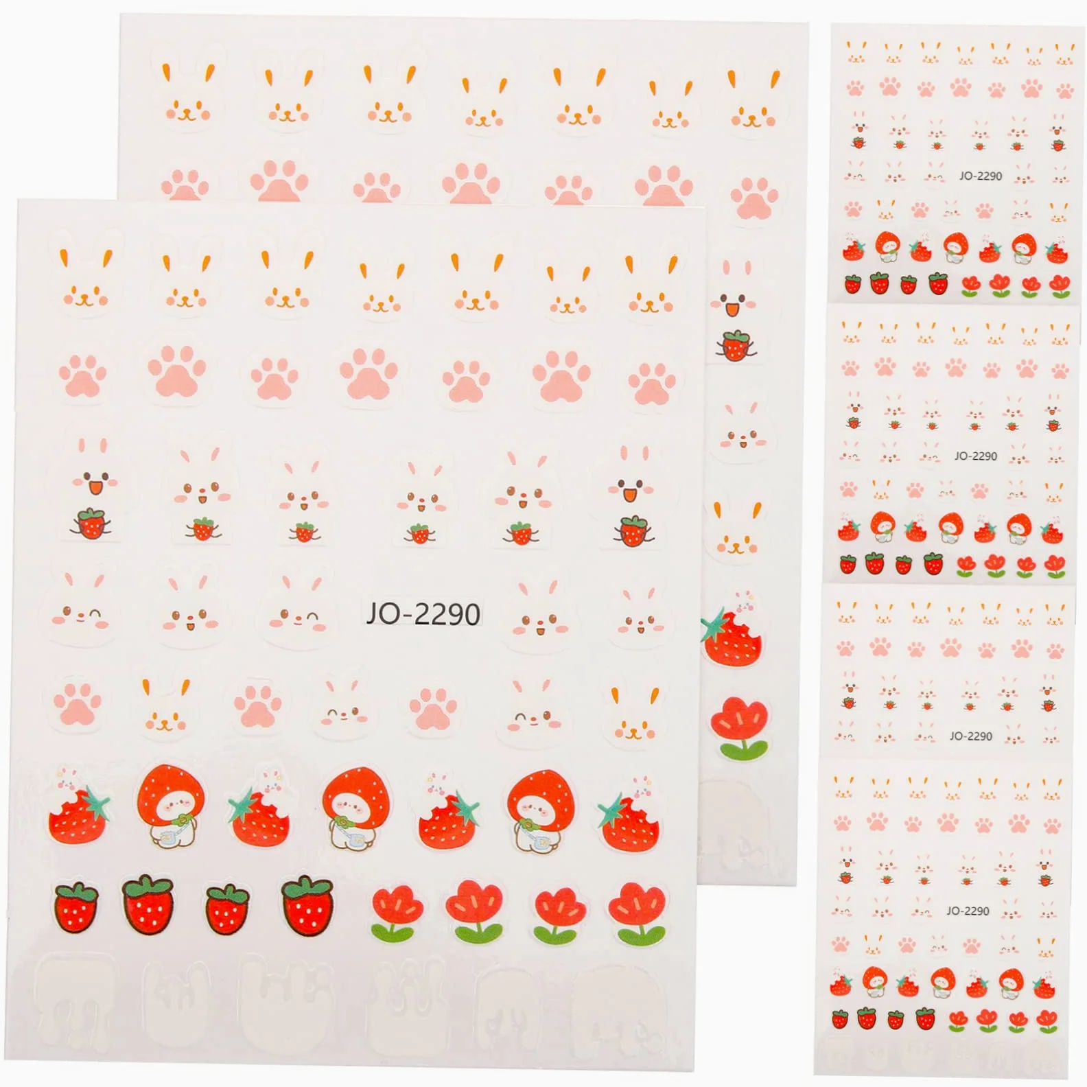minkissy 40 Fogli Adesivo Per Unghie Coniglio Adesivi Per Unghie Di Coniglio Decalcomanie Per Unghie Del Festival Di Primavera Decorazioni Per Unghie Etichetta Accessori Bambino