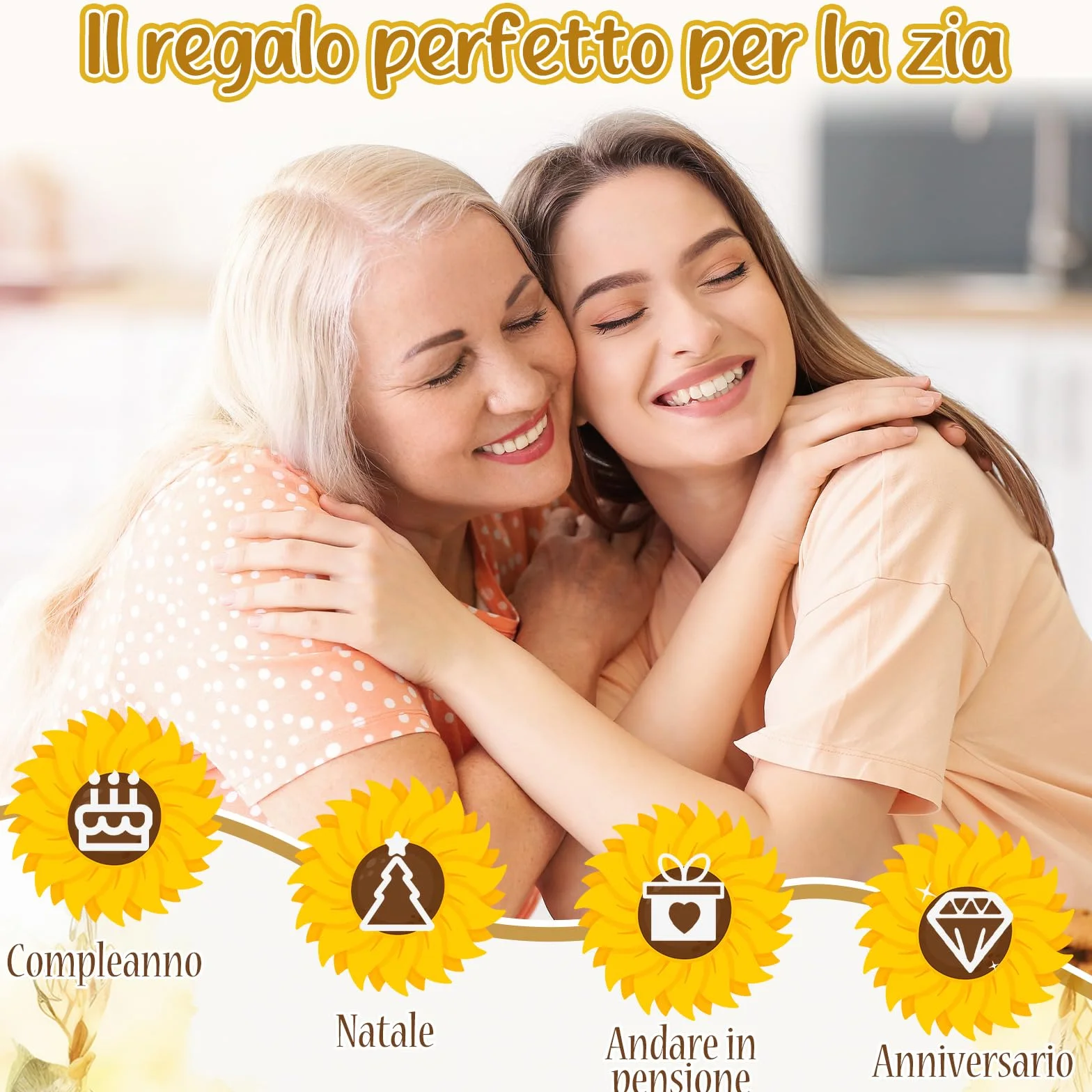 2 Pezzi Regalo per Zia Pochette Portatrucchi Portachiavi Ciondolo per Zia Compleanno Trousse per Cosmetici Borsa da Trucchi Floreale Regalini da Nipote per Donna Festa Natale(Nero)