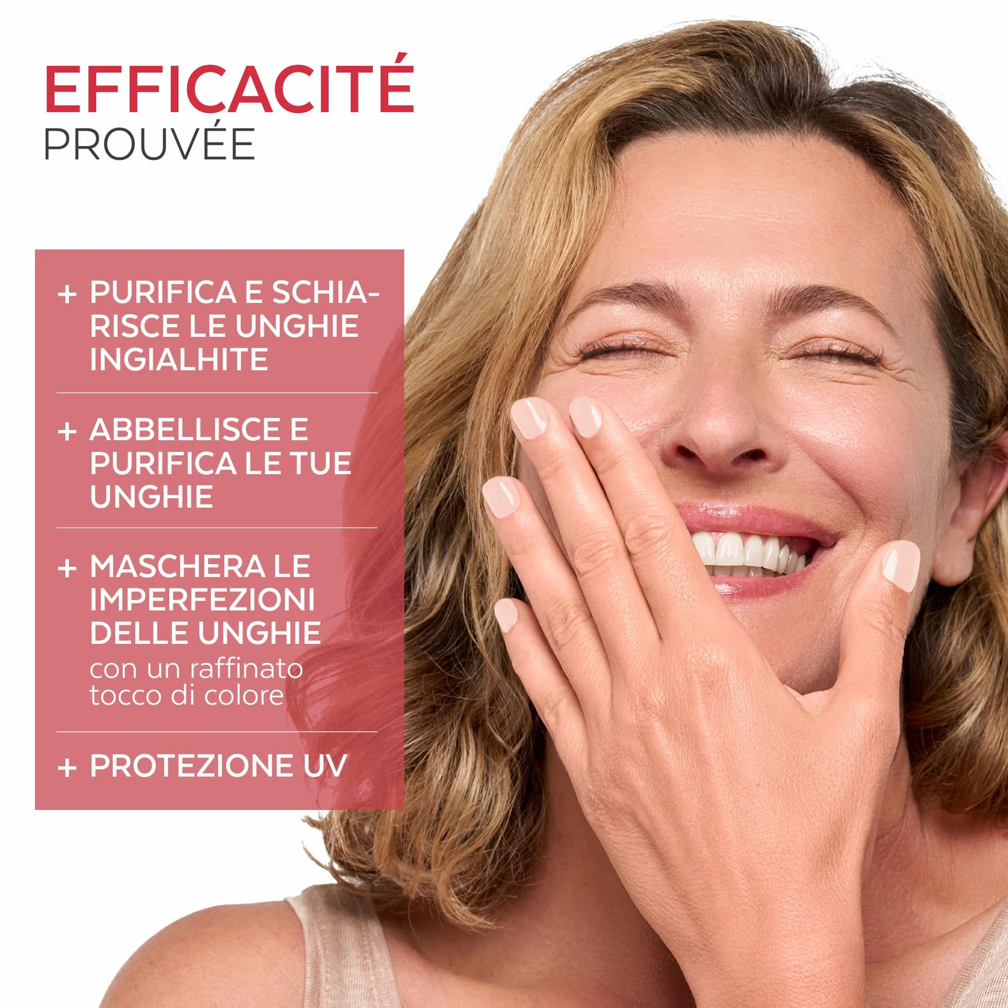 PODERM Smalto Cura per Unghie con Tea Tree Rosa Cipria 8ML Swiss Lab
