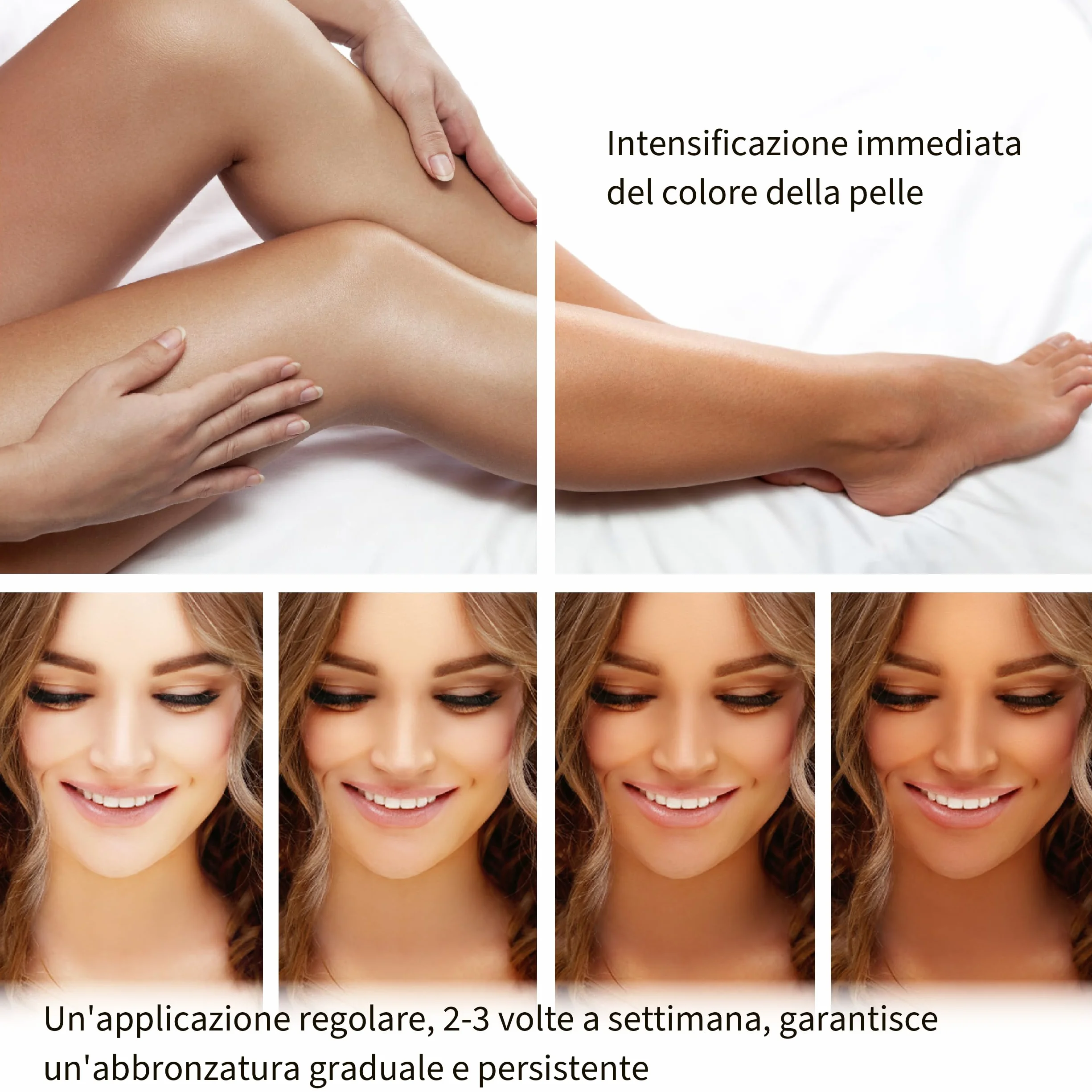 ACQUA DI PANAREA Sole Siciliano 365 Siero Crema Autoabbronzante Viso e Corpo Illuminante, Gocce Autoabbronzanti Viso Antirughe Idratante Con DHA e Acqua Termale Vulcanica 210 ml
