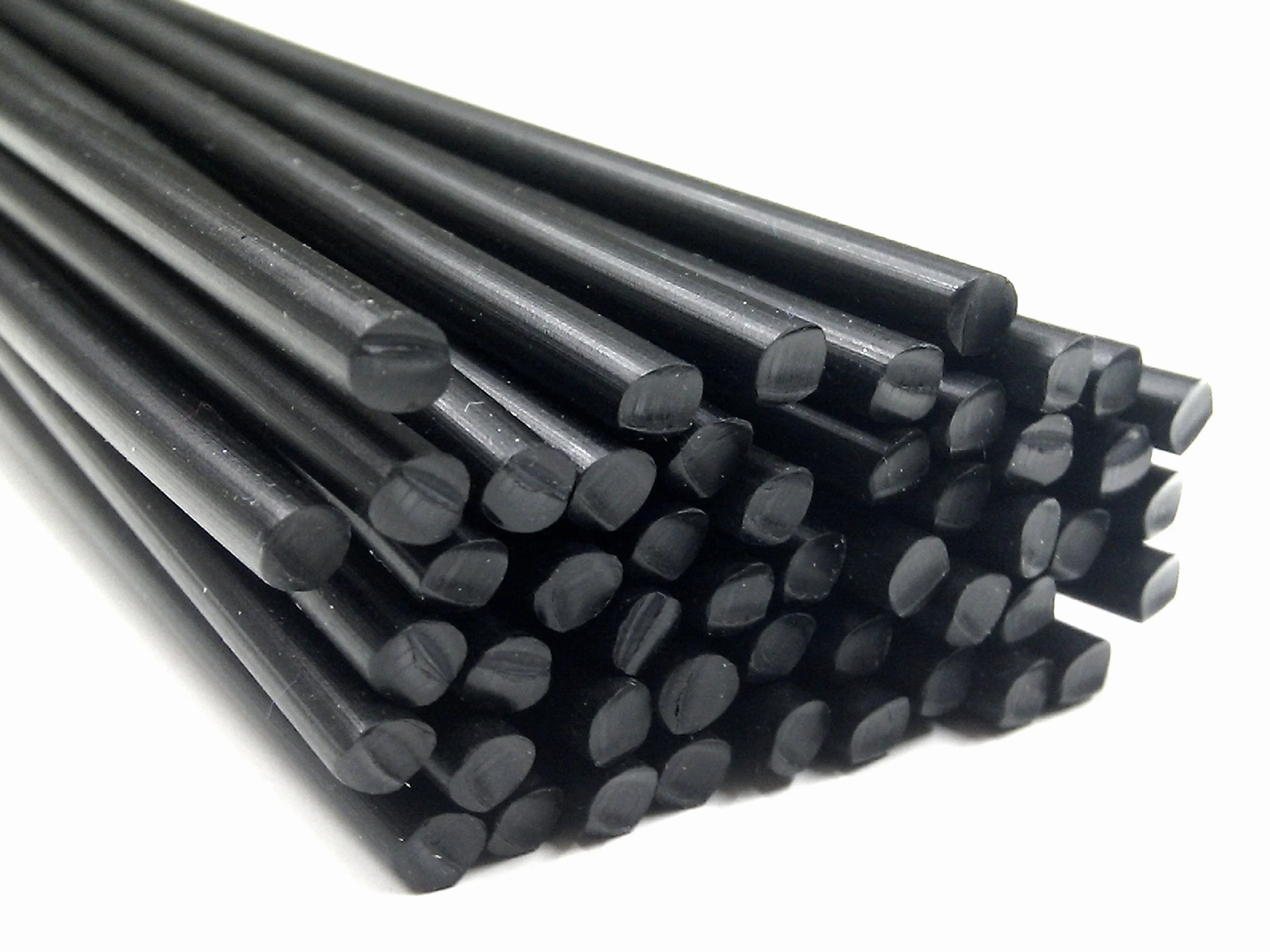 Filo saldatura plastica PE-HD 4mm Rotondo Nero 25 barra HDPE
