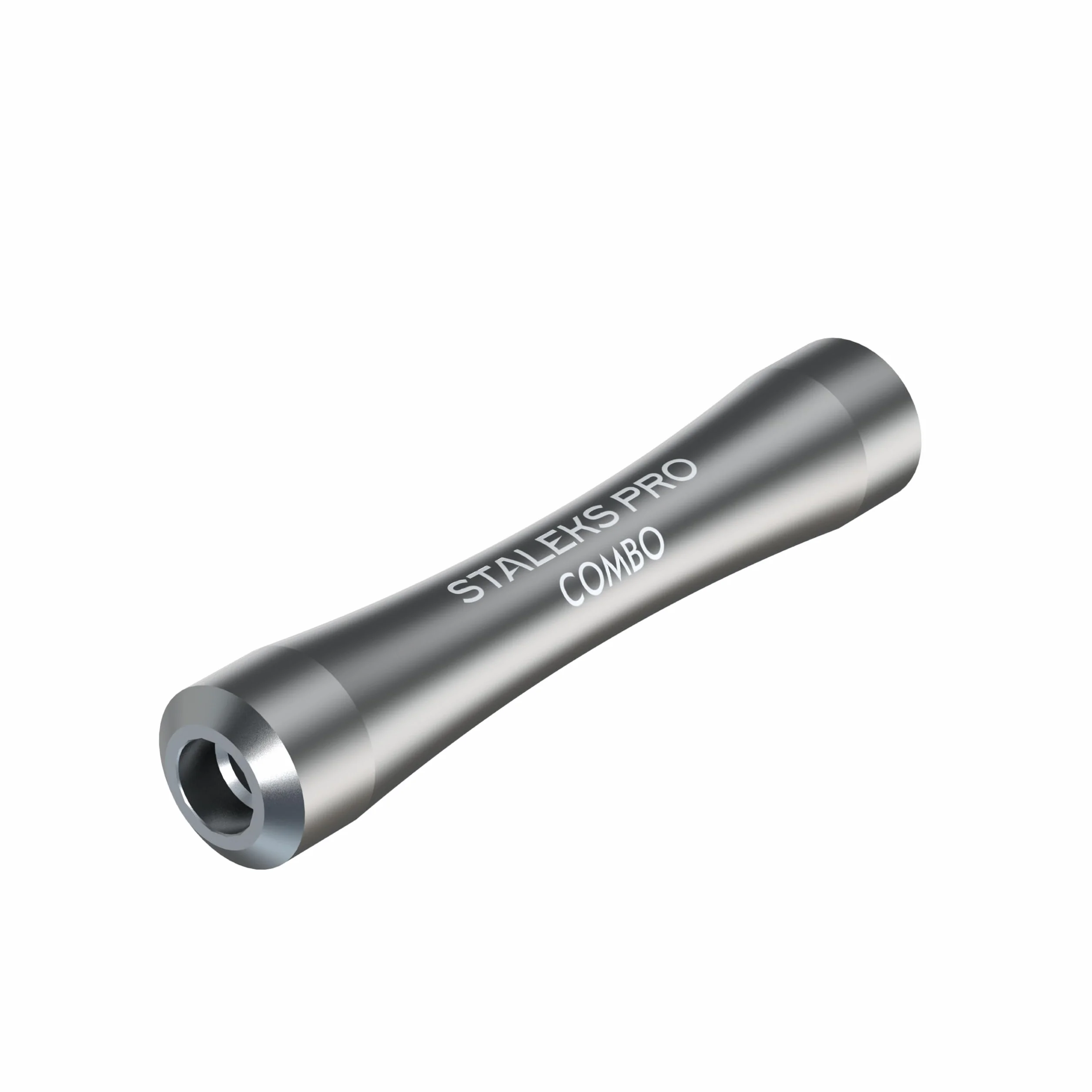 Staleks Combo UNIQ 10 Maniglia - Base Pusher Modulare in Alluminio per Parti di Lavoro Sostituibili - Design Ergonomico Leggero per Tecnici delle Unghie