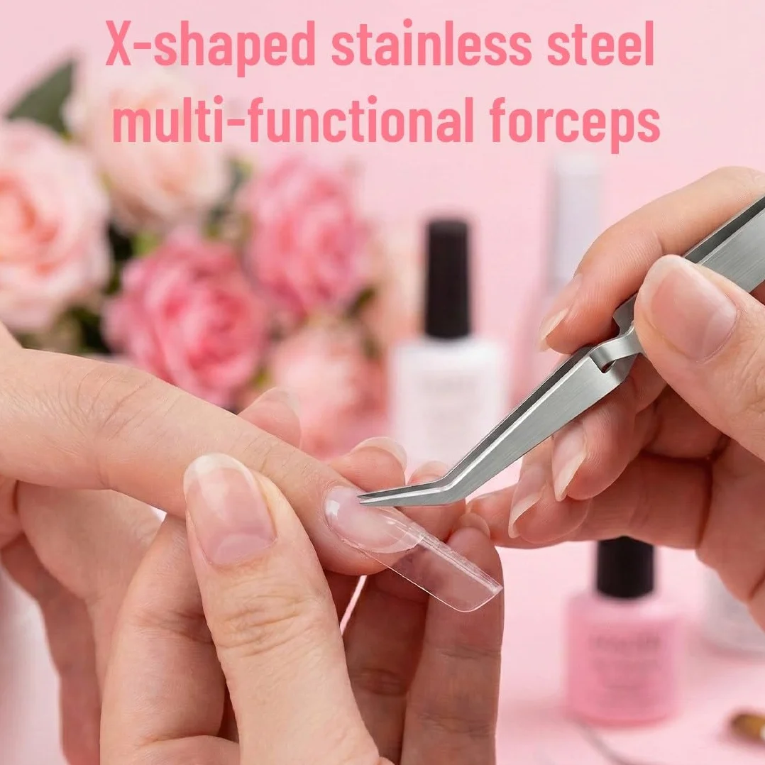 Pinze per Pinzette,3 Pezzi Inzette per Unghie,Pinzette per Ciglia,Pinzettes per Lavori Artigianali,per Gioielli, Nail Art, Elettronica, Riparazioni, Laboratorio