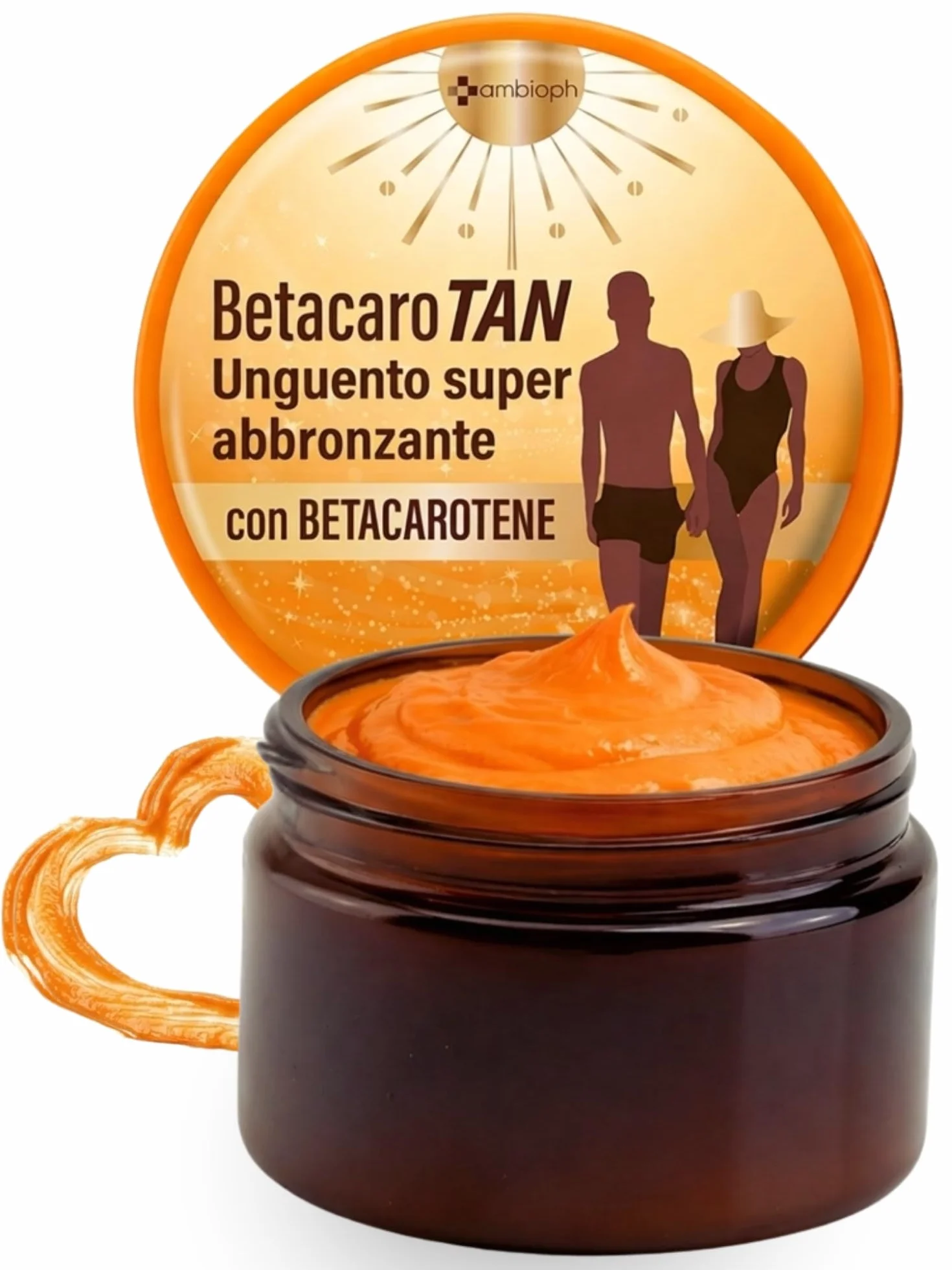 Crema Abbronzante Corpo Acceleratore con Betacarotene Vitamina E Olio di Ricino e Mandorle Dolci