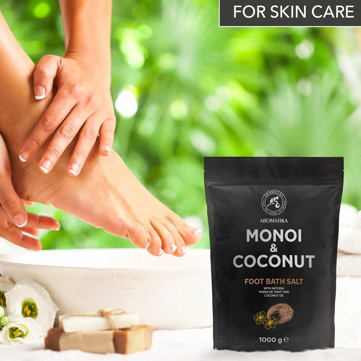 Sale per Pediluvio Monoi de Tahiti e Cocco 1000g - Pediluvio Marino Naturale