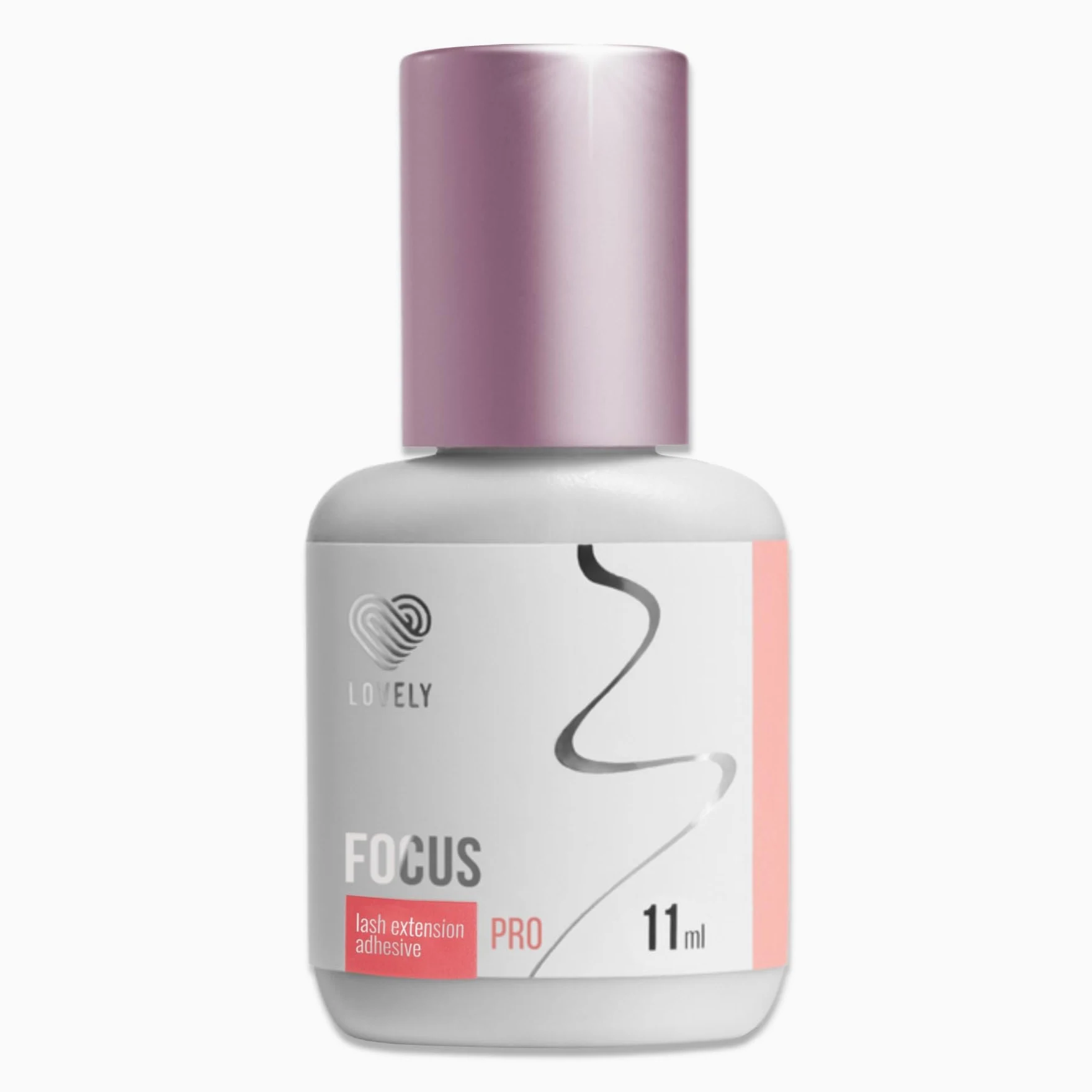 LOVELY FOCUS Colla per ciglia (11ml, colore: NERO) colla fulminea, tempo di asciugatura: 0,5 secondi, adesione di 8 settimane, durevole, per extension ciglia professionali