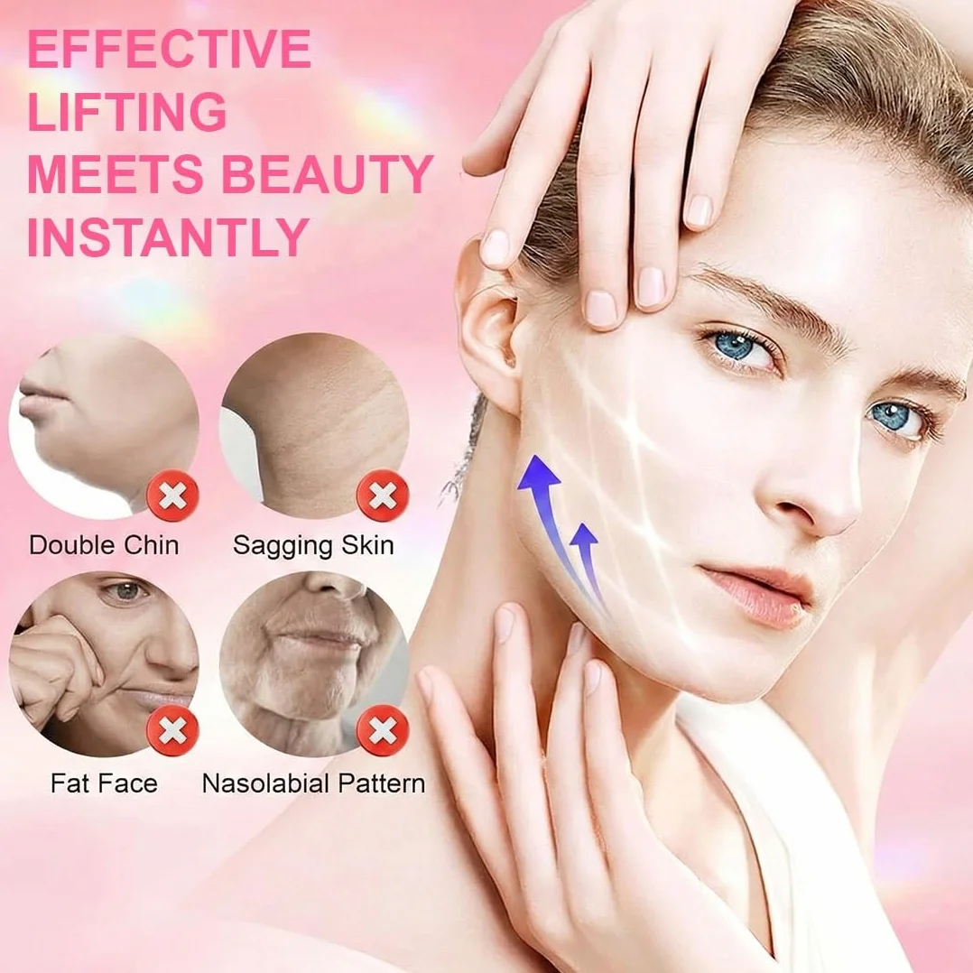 120 Pezzi Face Tape Viso Lifting, Cerotti Lifting Viso Invisible, Cerotti Antirughe for Doppio Mento, Rughe Nasolabiali e Fronte,Pelle Cadente