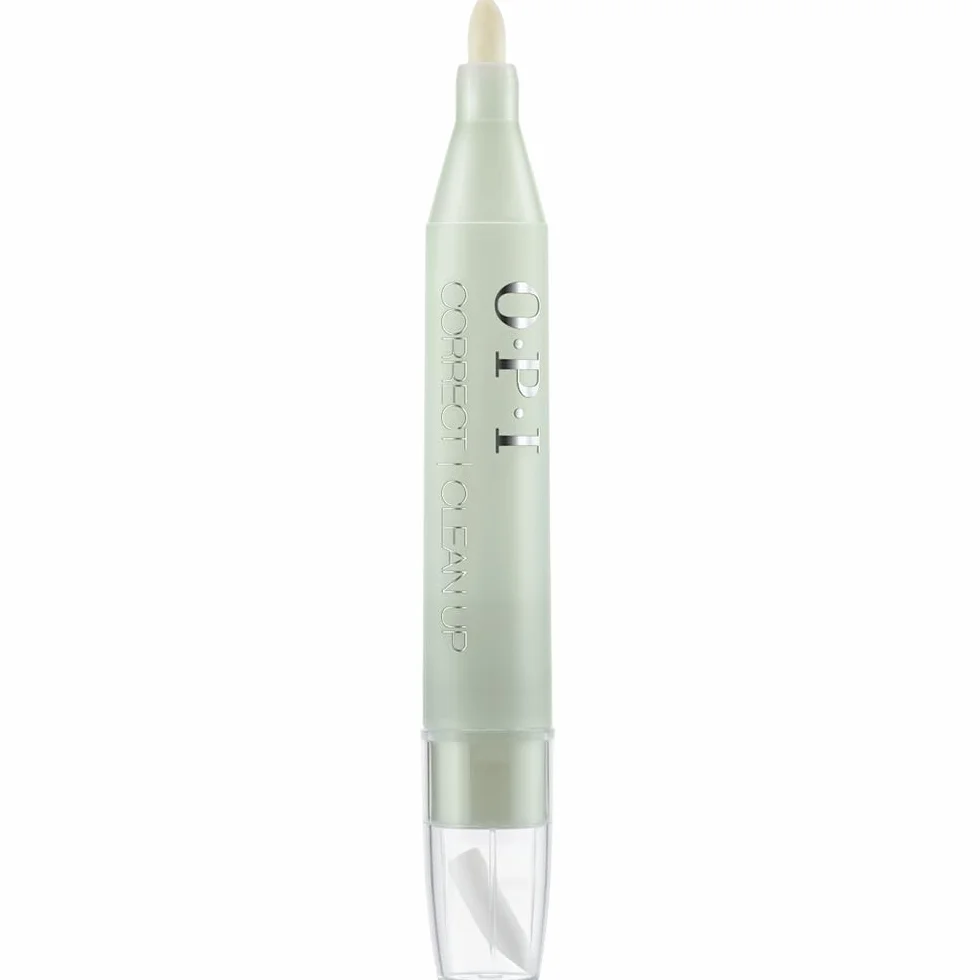 OPI Correct & Clean Up Pen, Penna Correttore, Rimuove le Sbavature di Smalto, Ricaricabile, 4ml