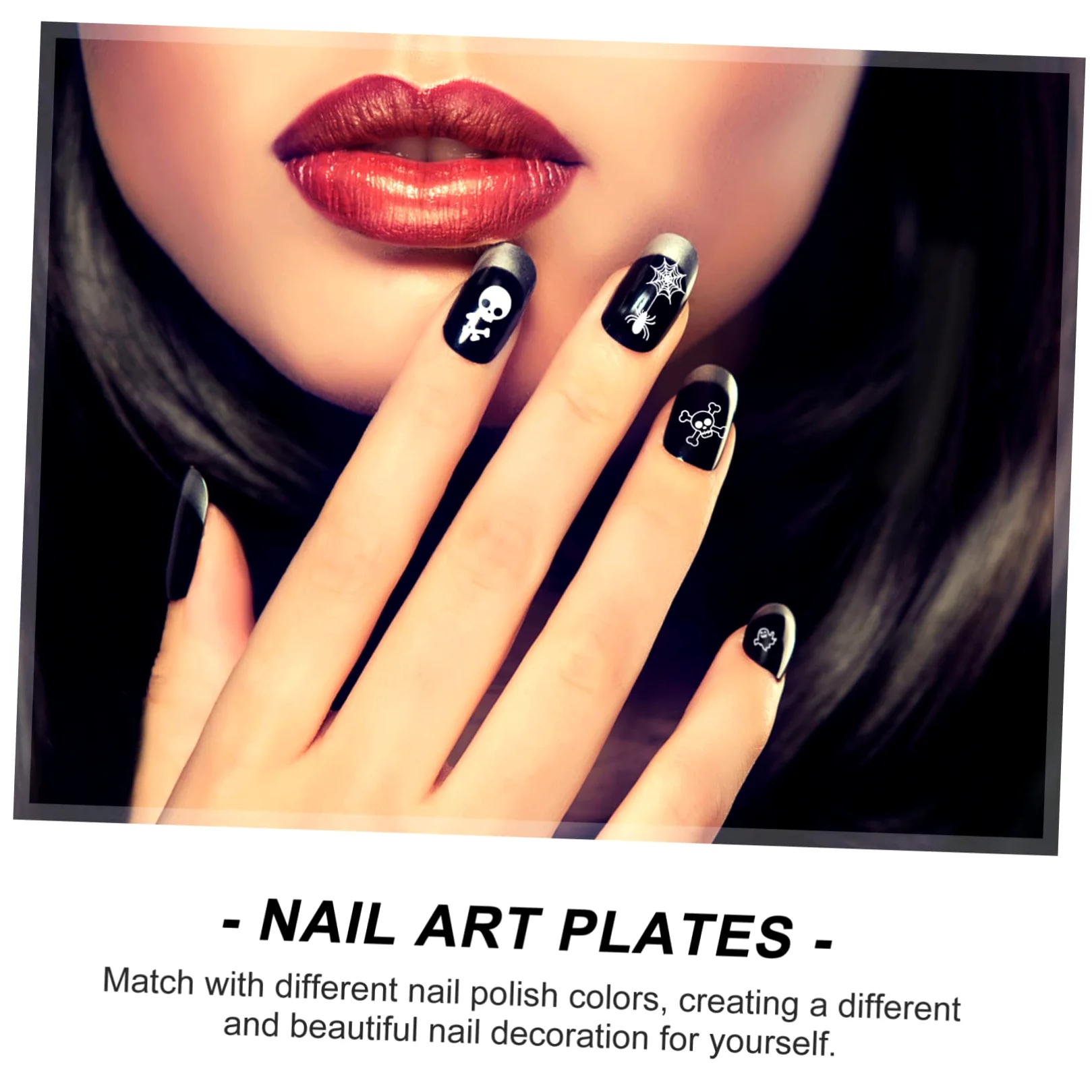 FRCOLOR 30pezzi Piastre Per Unghie Halloween Template Creativi Inossidabile Per Nail Manicure Per e Regali e Ragazze