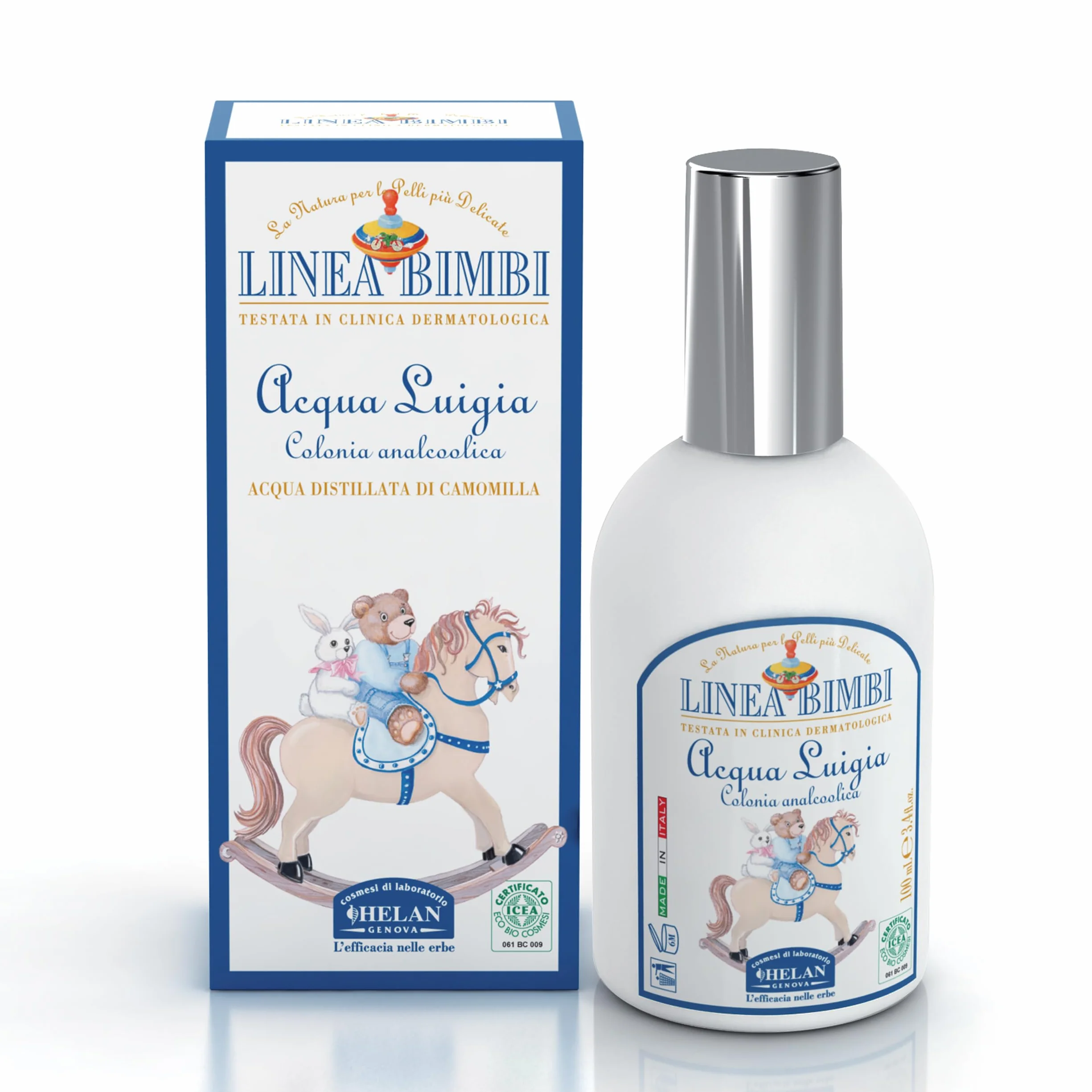Helan Linea Bimbi Bio Acqua di Colonia Neonato Bambino Vaporizzatore Spray 100 ml