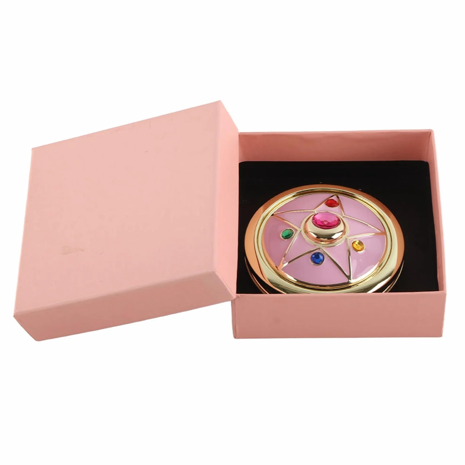 Specchio per Trucco Anime Pieghevole a Stella in Cristallo 7 cm