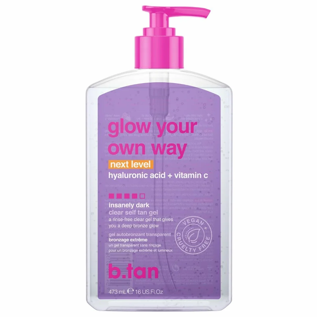 B.Tan Glow Your Own Way – Next Level Self Tan Gel for Women 16oz Gel