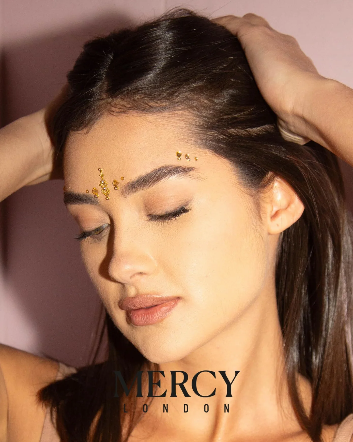 Priyanka Gold Bindis ✮ Mercy London, gioielli indiani per il viso, in oro, argento, confezione multipla