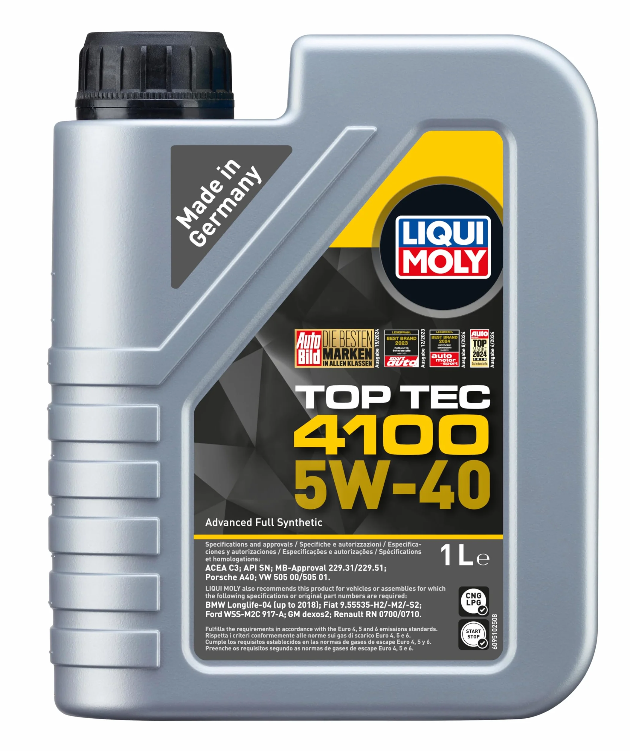 LIQUI MOLY Top Tec 4100 5W-40 1 L Oli motore sintetico