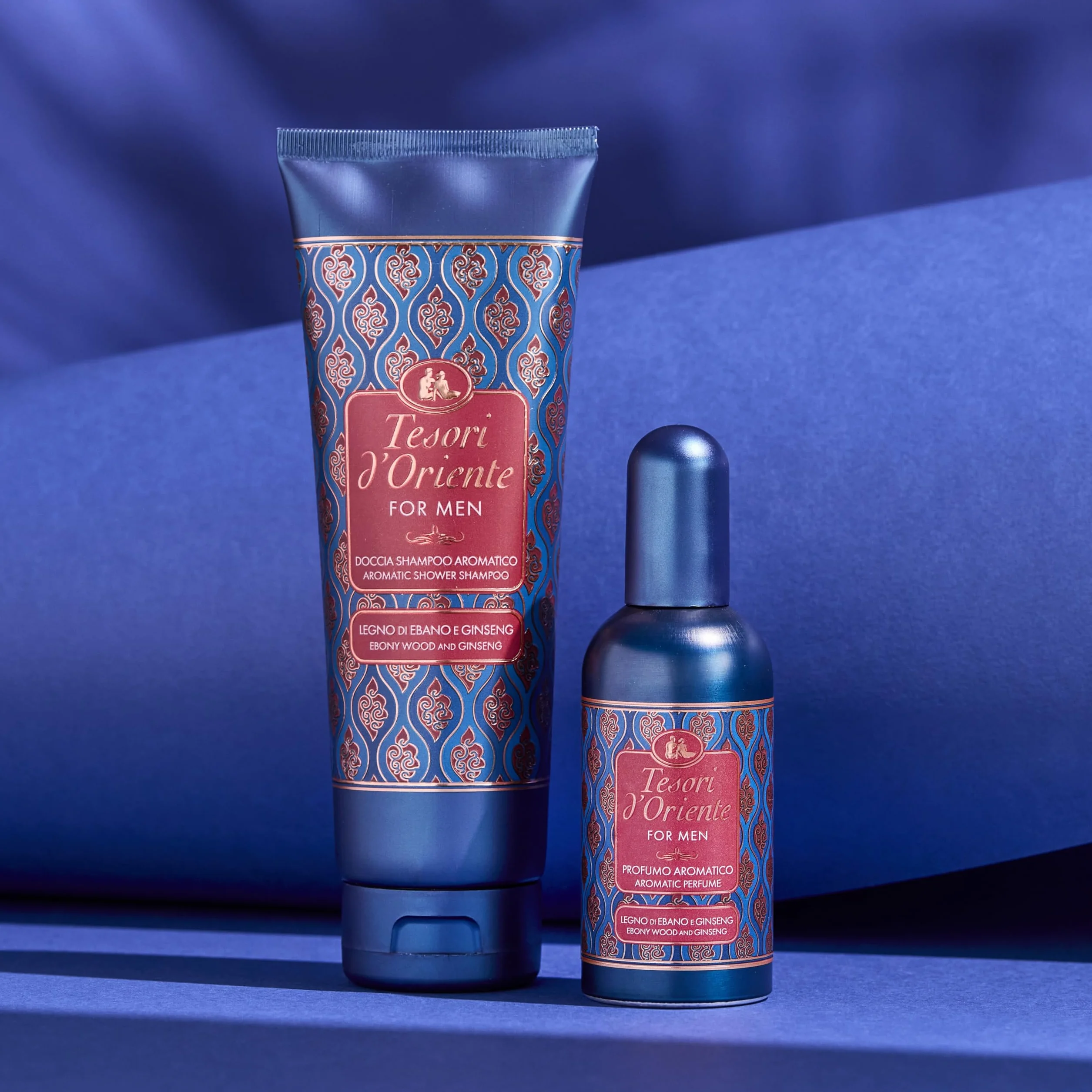 Tesori d'Oriente, For Men Profumo Uomo Legno di Ebano e Ginseng, Fragranza Fresca e Legnosa con Note Speziate, Simbolo di Fuoco, Energia e Potere, 100ml