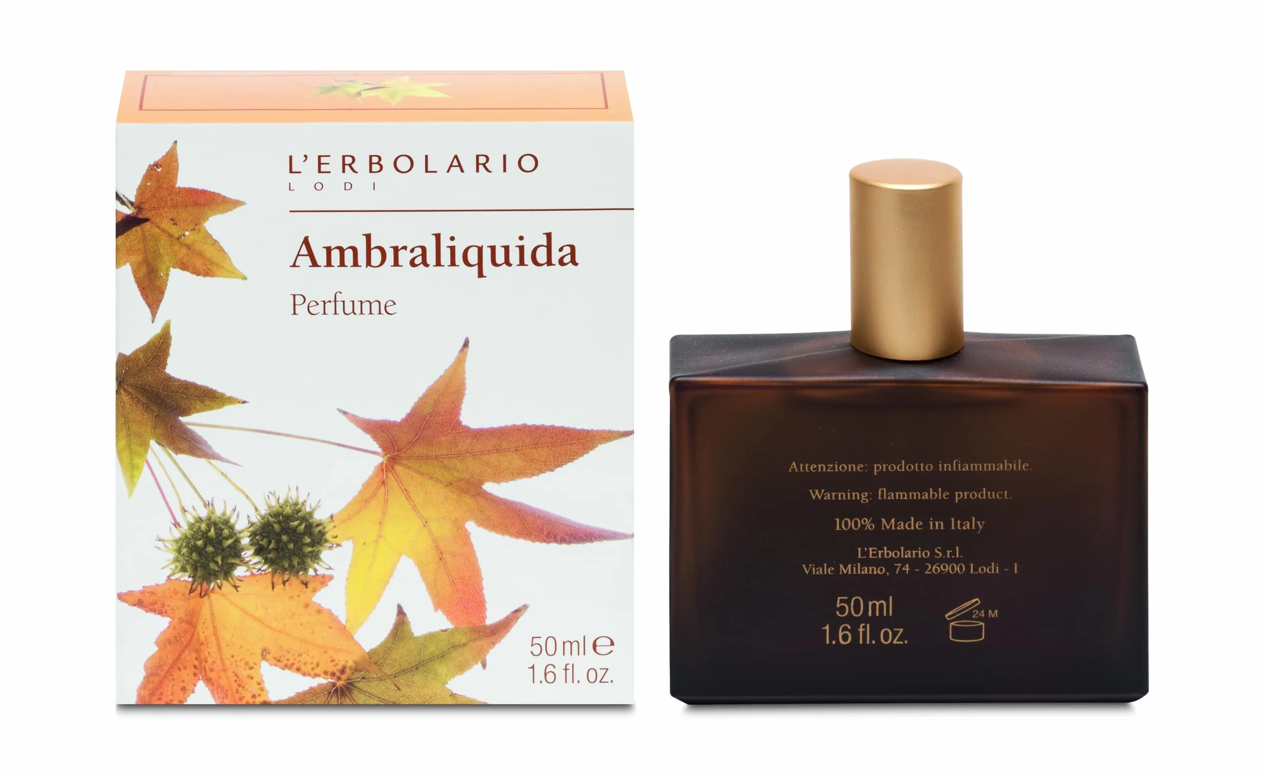 L'Erbolario, Profumo Unisex Ambraliquida, 50 ml
