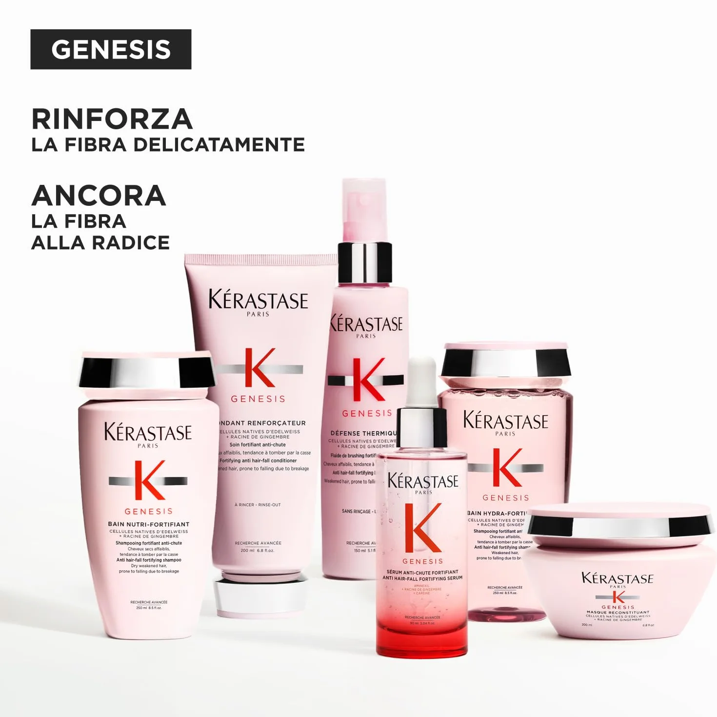 Kérastase Genesis Siero Fortificante Anti-Caduta Trattamento Senza Risciacquo Capelli Fini Indeboliti