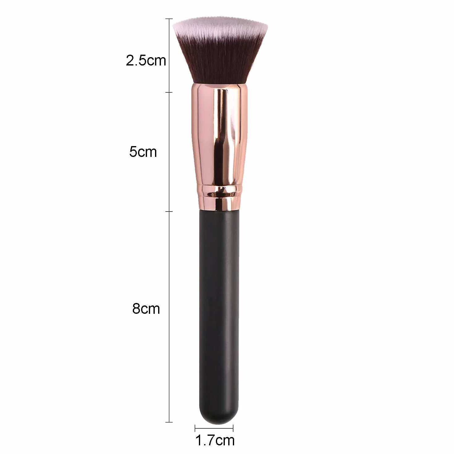 Pennello da trucco, bellezza, contouring, fibra sintetica alta qualità, cosmetici occhi e viso (pennello piatto)