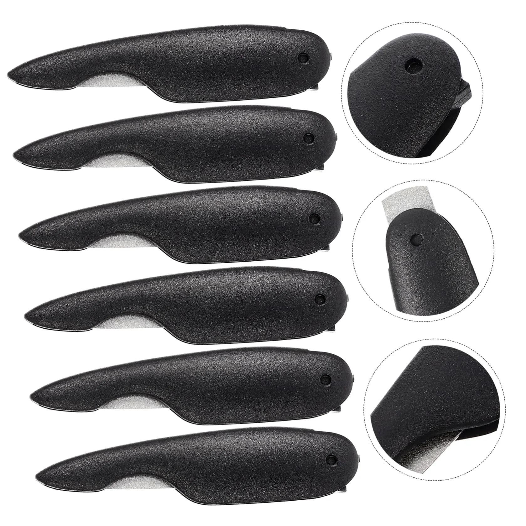 Mikinona 5 Set Di Set Per Unghie Kit Per Manicure Piccole Lime Per Unghie Pieghevoli Set Di Strumenti Per Larte Lime in Acciaio Inossidabile Per Limatura E Lucidatura 6 Pezzi*5