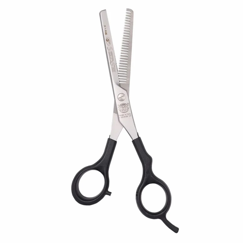 Kiepe 2155 Sonic Forbice Professionale Sfoltire 6 Pollici 28 Denti Acciaio Inox Impugnatura Ergonomica Semi-Offset Made in Italy