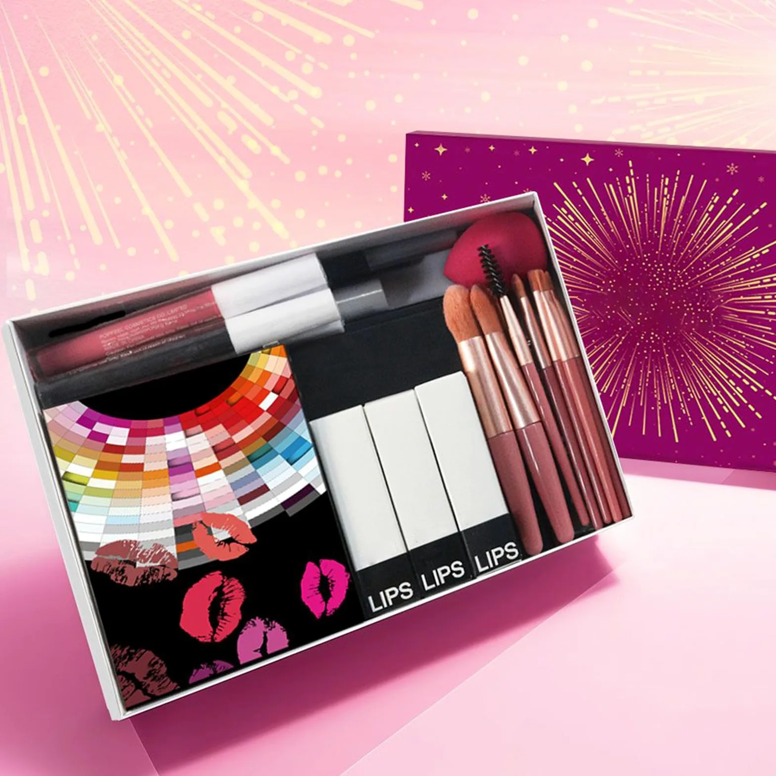 Set Di Trucco | Bellezza Palette di Ombretti Rossetto Pennello | Kit Completo Con Palette Di Ombretti Per Gli Occhi | Per Ragazze Adolescenti Principianti Compleanno Natale Moglie Festa