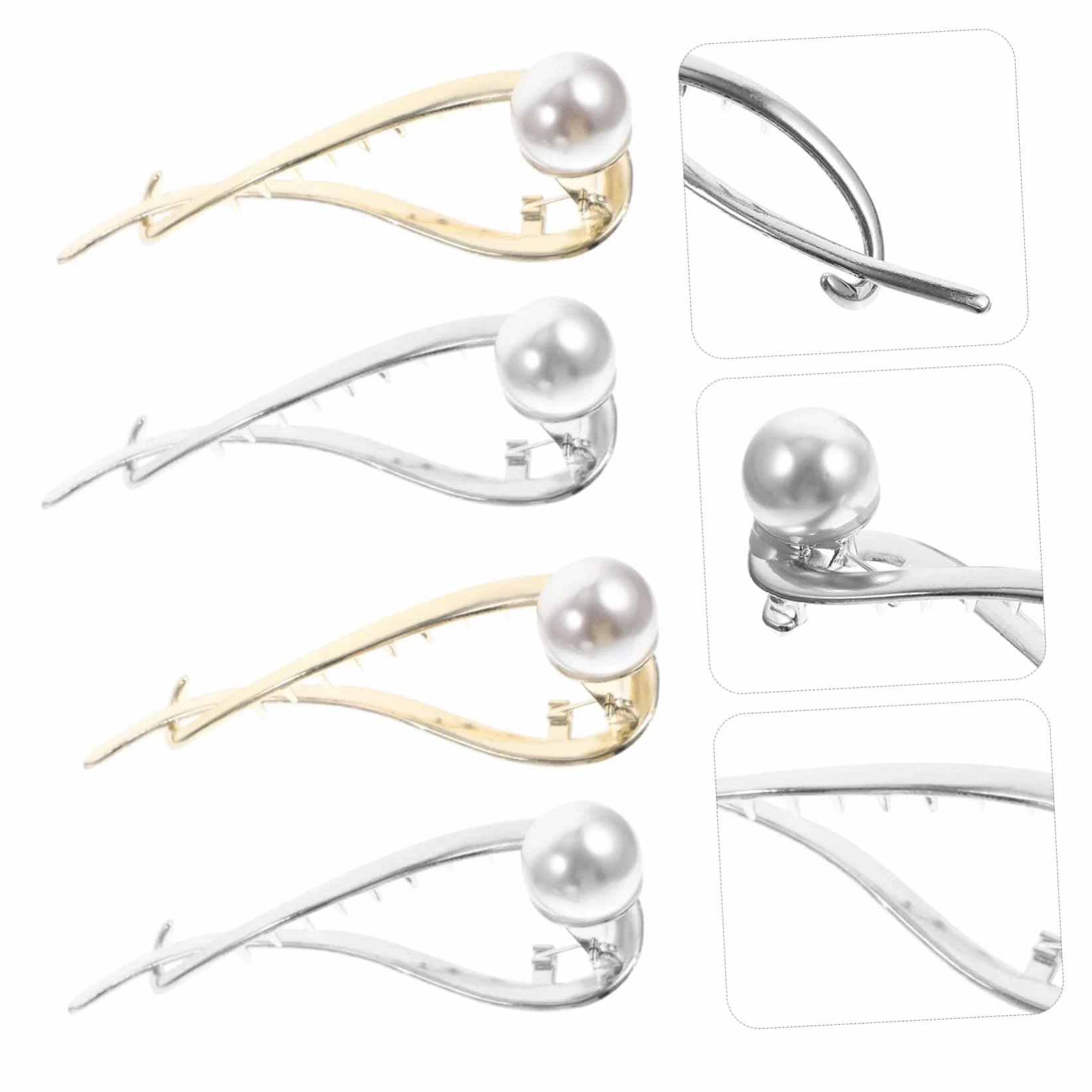 16 Pz fermaglio per con perle mollette per da donna forcina per decorativa hair clip hair pin fermagli per delicati copricapo delle ragazze Metallo