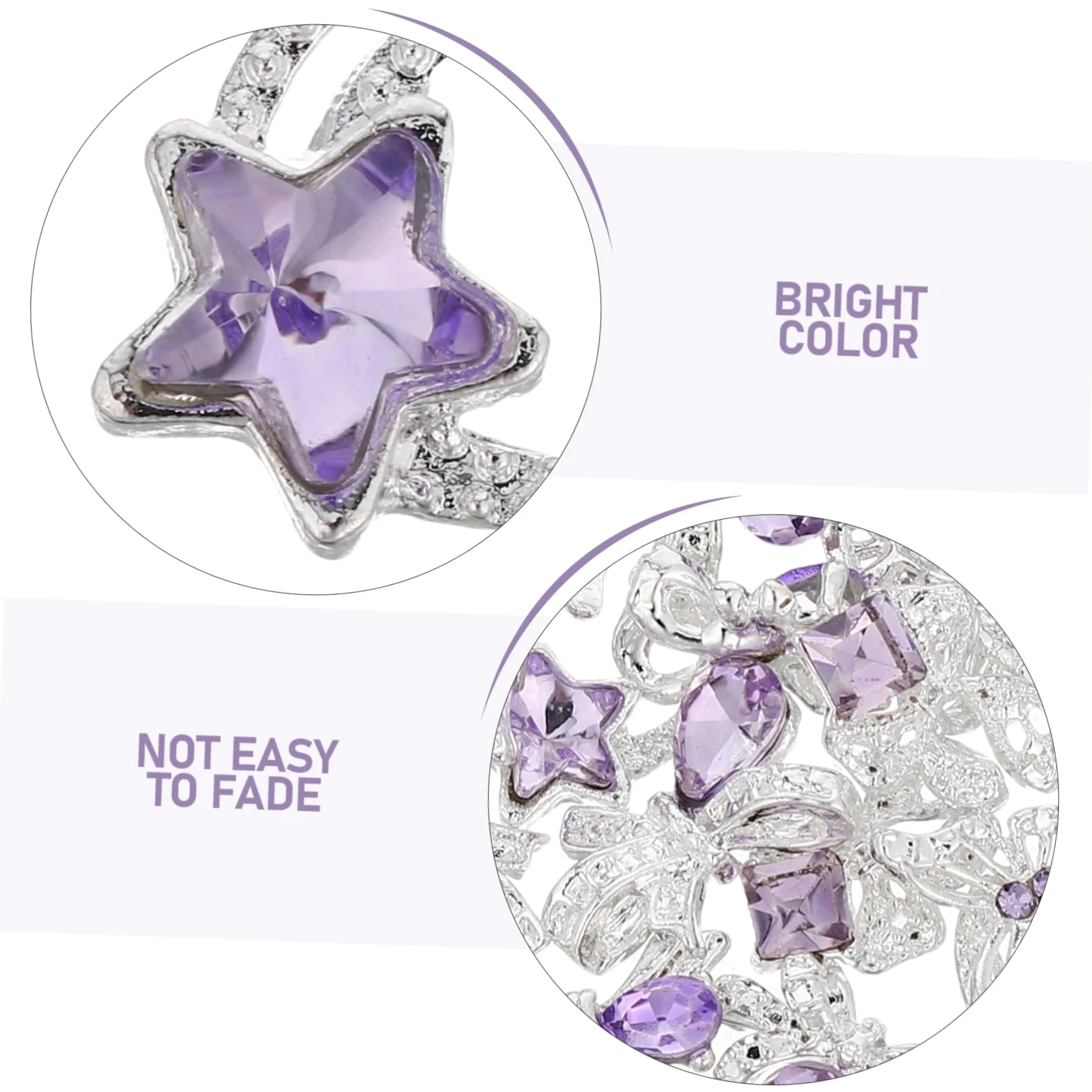 40pz Ciondoli per Unghie Fiocco in Metallo Verde per Manicure Art Decoro Unghie Diamanti Finti