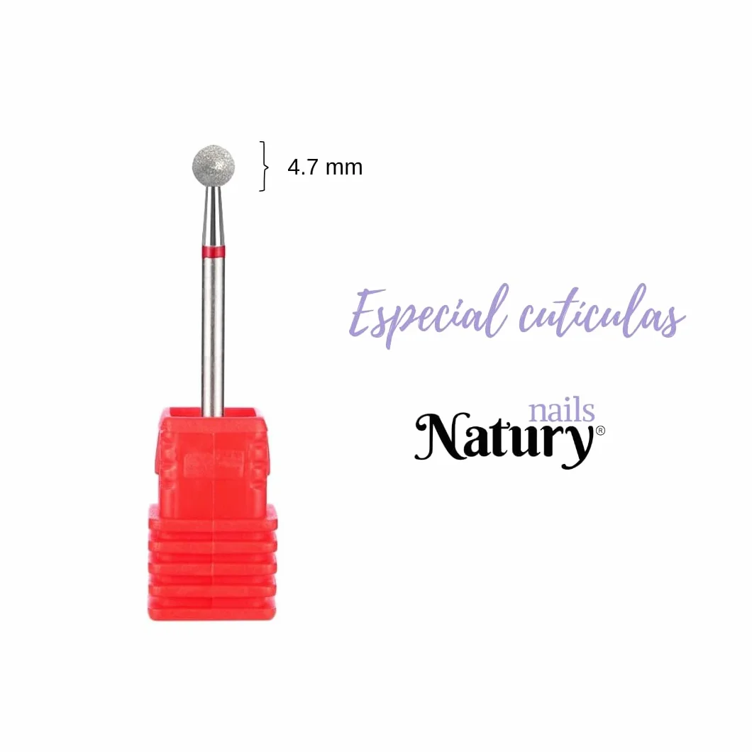 Natury Nails Punta diamantata per tornio 4,7 mm grana fine
