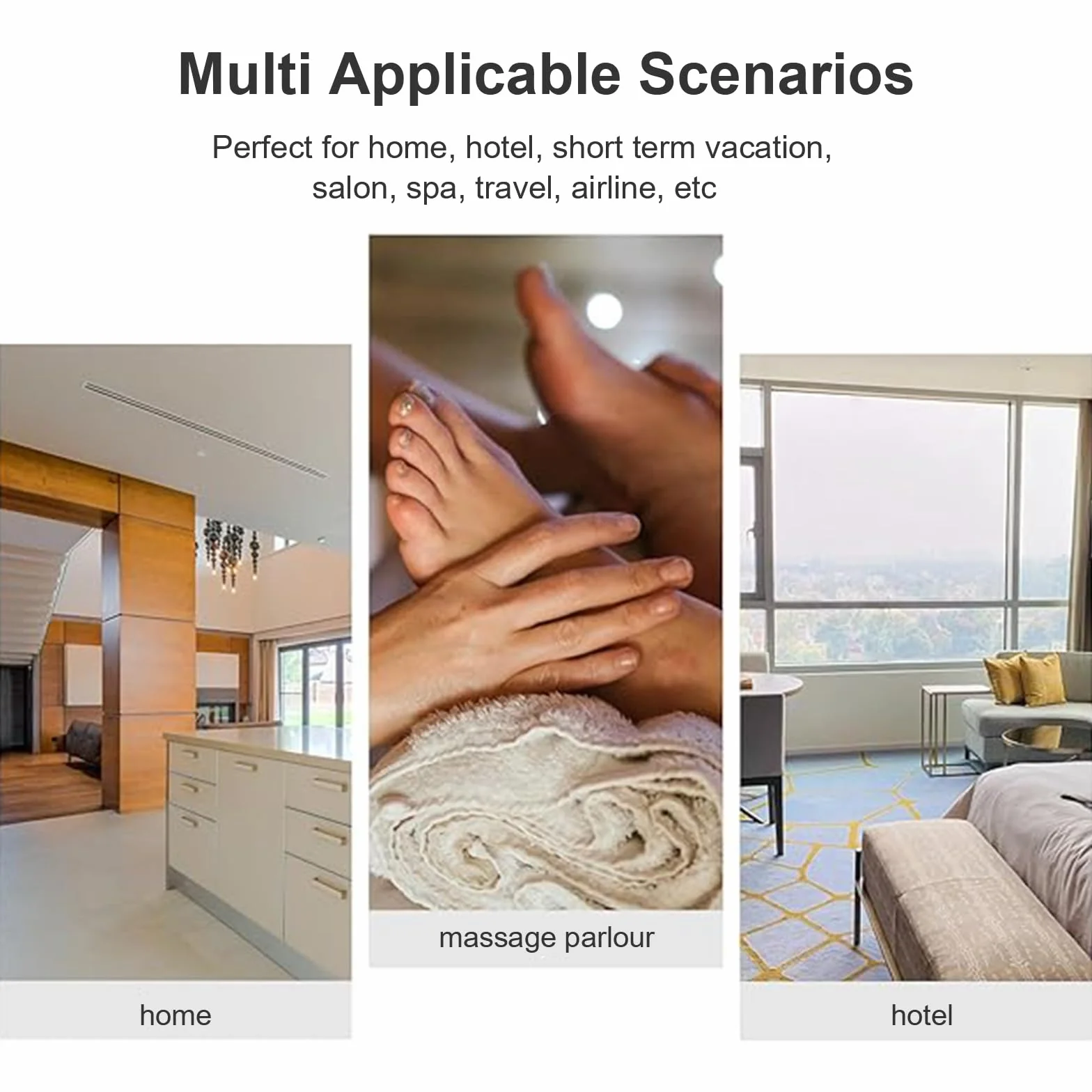 Pantofole Usa e Getta Antiscivolo, 4 Paia Ciabattine in Pile Corallo, Pantofole Hotel, Ciabatte Ospiti, Comfort Chiuse, Portatili e Antiscivolo - Per Hotel, Spa, Casa e Viaggi