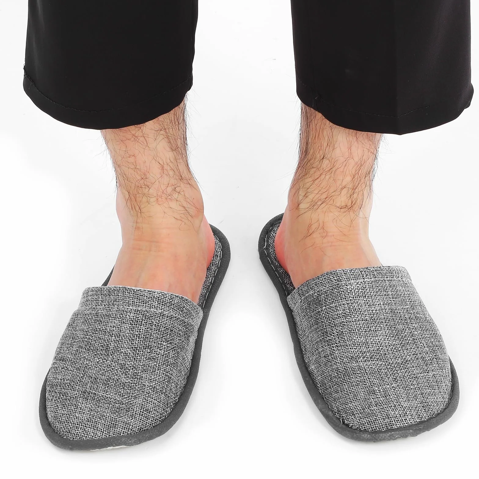 Pantofole usa e getta per hotel Healifty 20 pezzi grigio