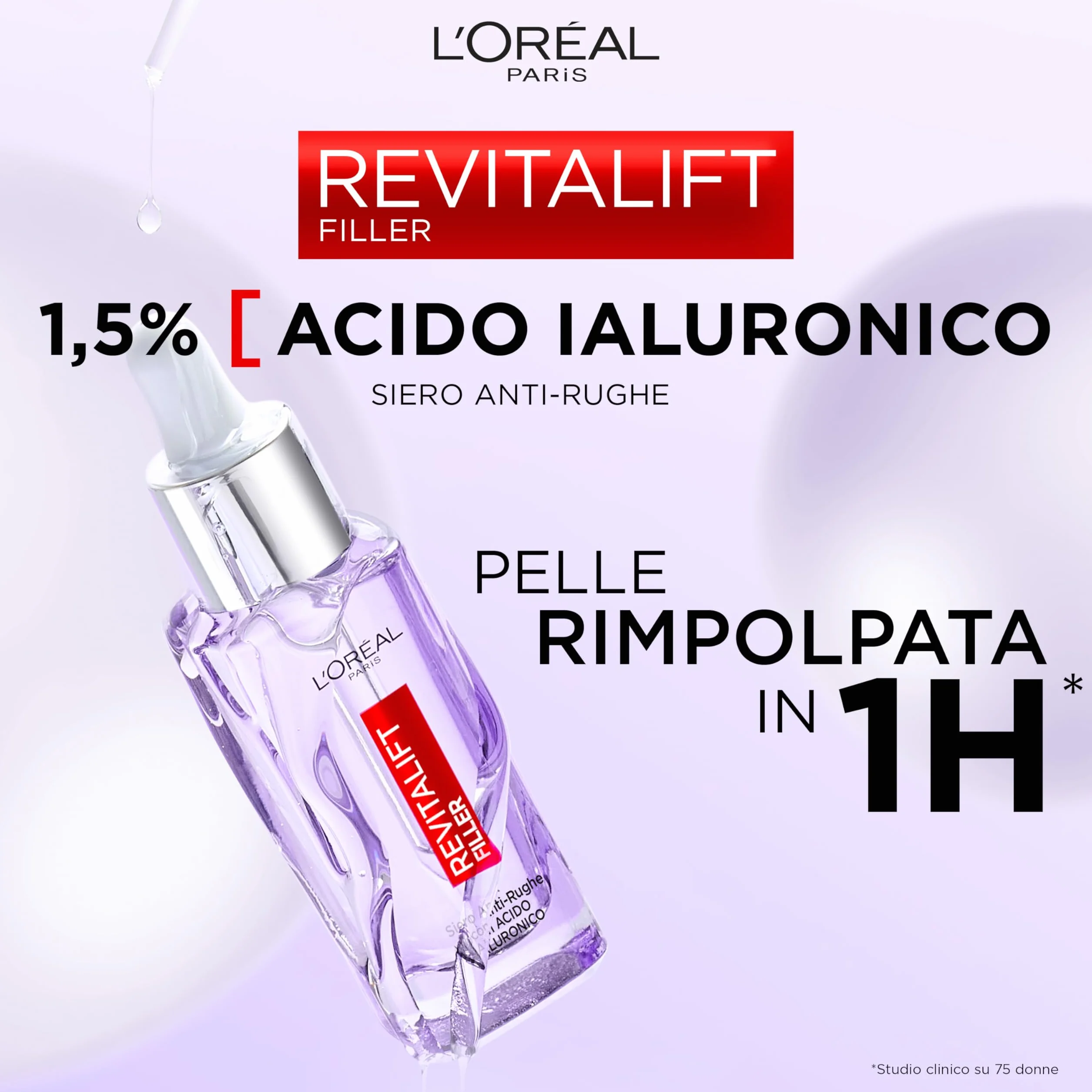L'Oréal Paris Revitalift Filler Siero Viso Acido Ialuronico 1.5% 30 ml