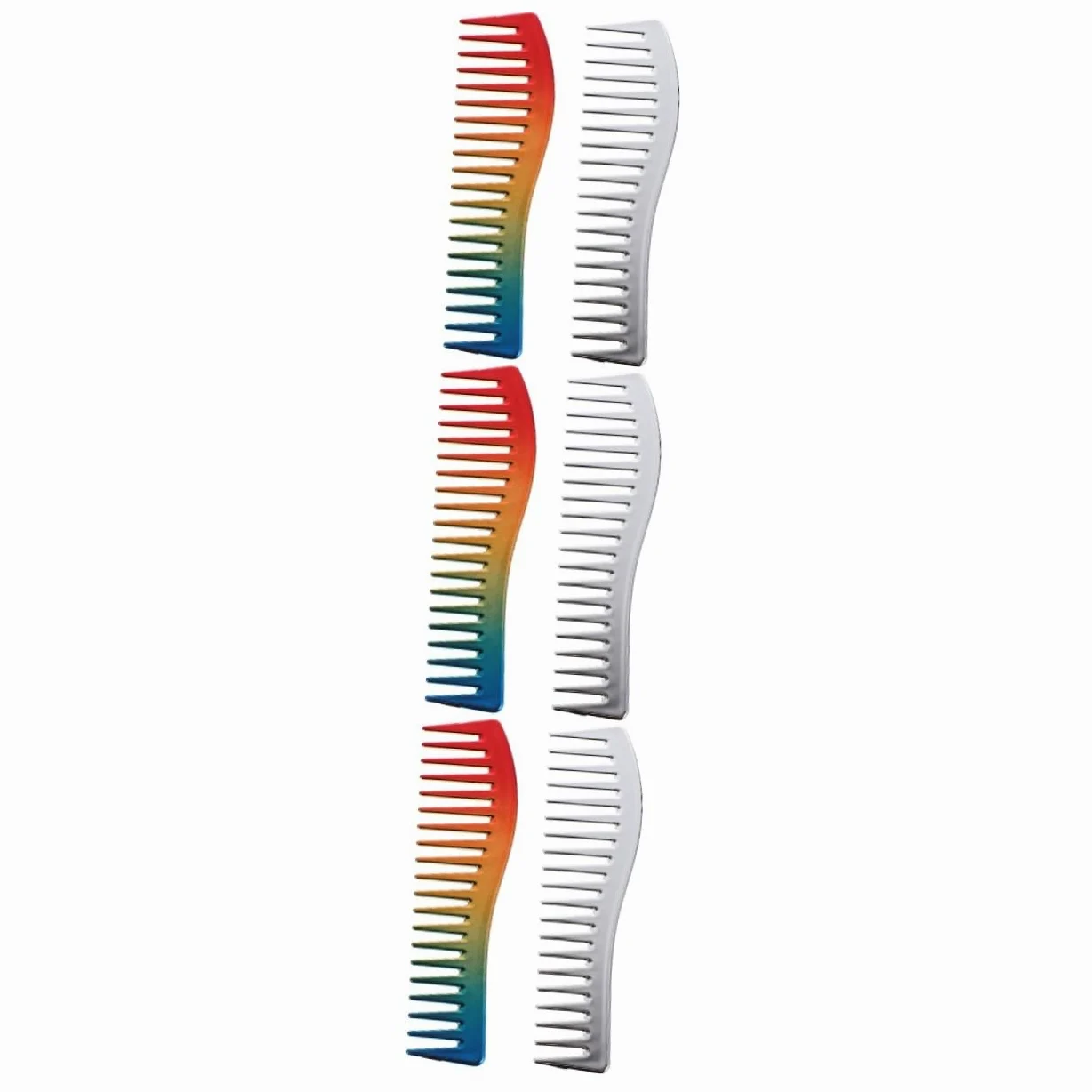 Healeved 3 Set Di Pettini Da Parrucchiere Per Uomo Pettini Per in Abs Pettine Tascabile Portatile Per Barba E 2 Pezzi * 3
