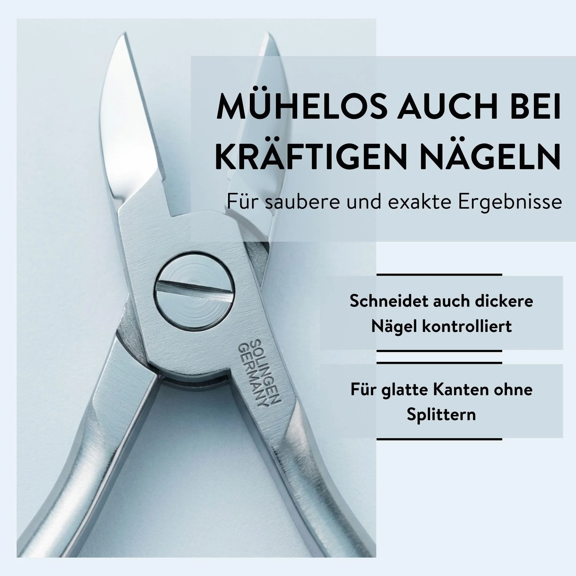 PARSA Beauty Tronchesina professionale per accorciare le unghie di mani e piedi senza sforzo, veloce e preciso, Made in Solingen Germany