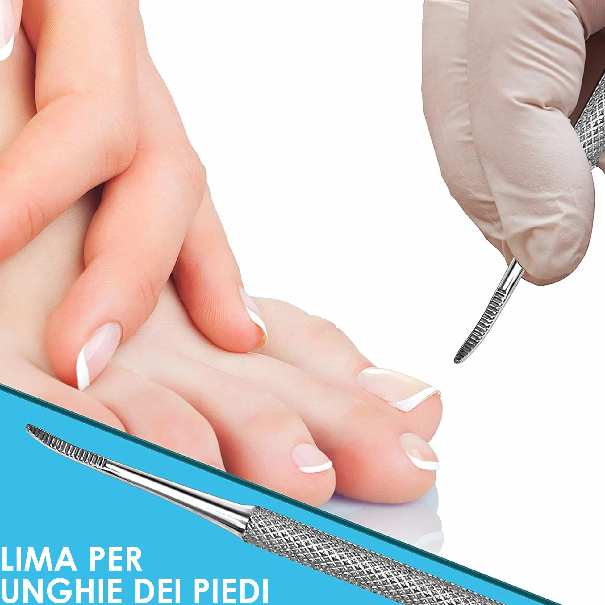 Candure Professionale Tagliaunghie Tronchesino per Unghie Spesse e Incarnite - Manicure Pedicure Attrezzi con Tronchesi, Sollevatore Unghie e Lima