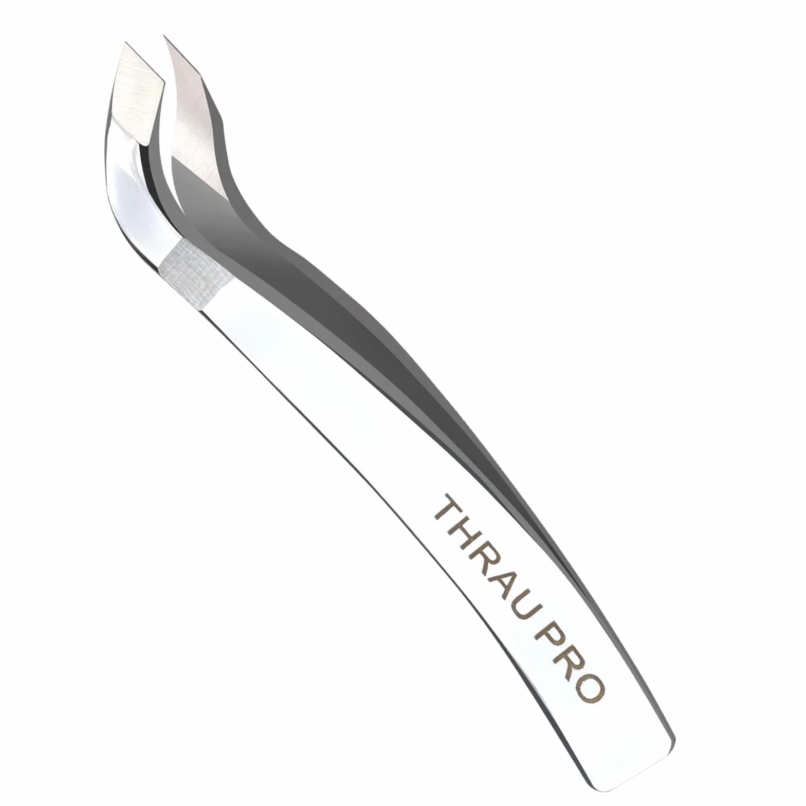 THRAU Pinza Cuticole Professionale in Acciaio Inox per Manicure e Pedicure
