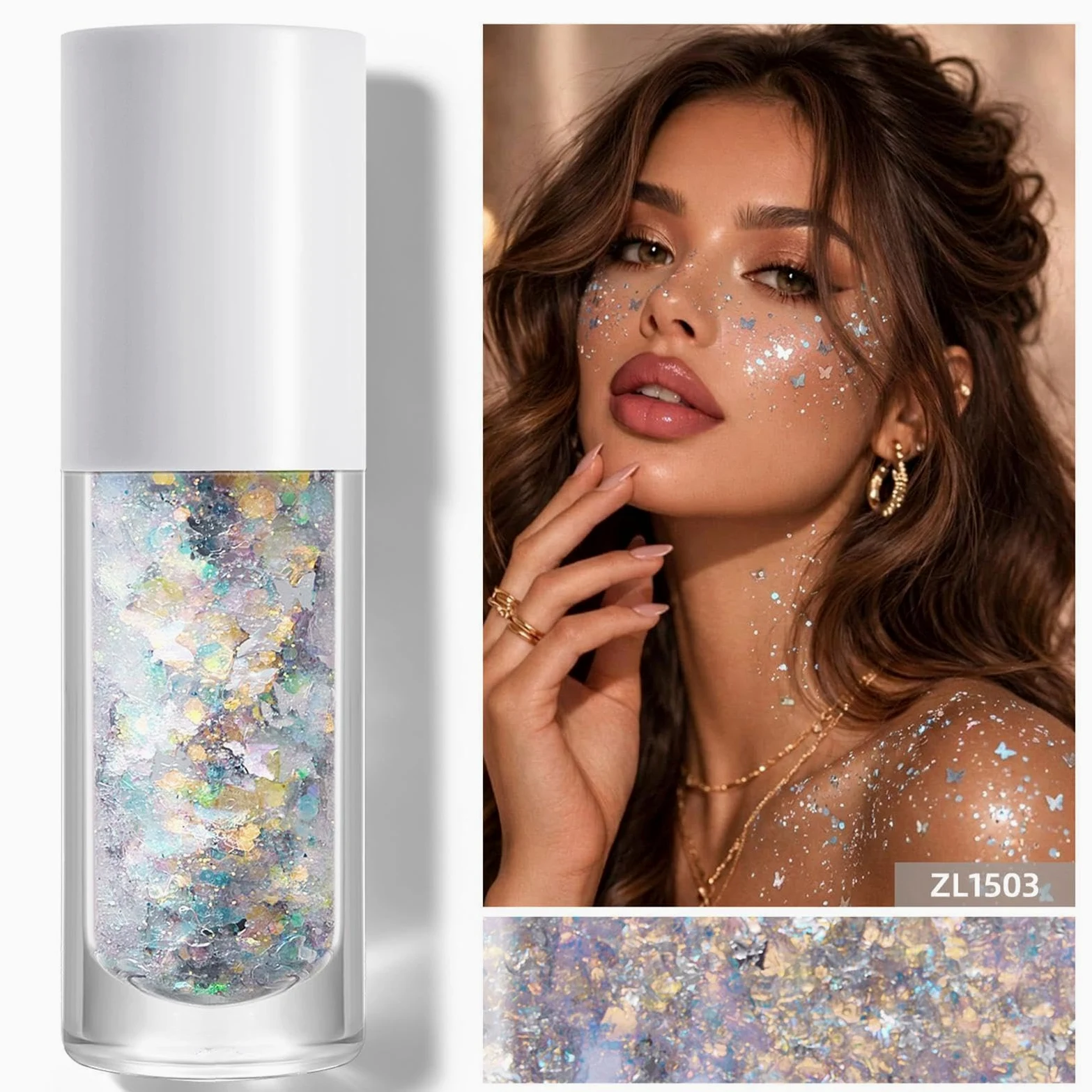 Gel Glitter Per Il Viso Brillantini Luccicanti Scintillanti E Bagliori | Gel Glitter Per Viso E Corpo per Bambini e Ragazze Donne Uomini di Calcio Compleanno Parata Concerto Festival Sfil