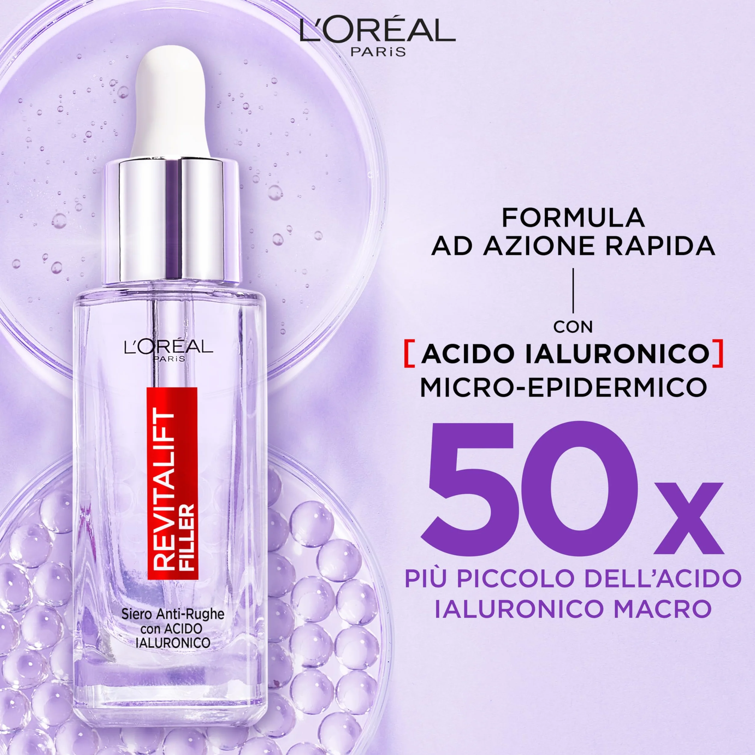 L'Oréal Paris Revitalift Filler Siero Viso Acido Ialuronico 1.5% 30 ml