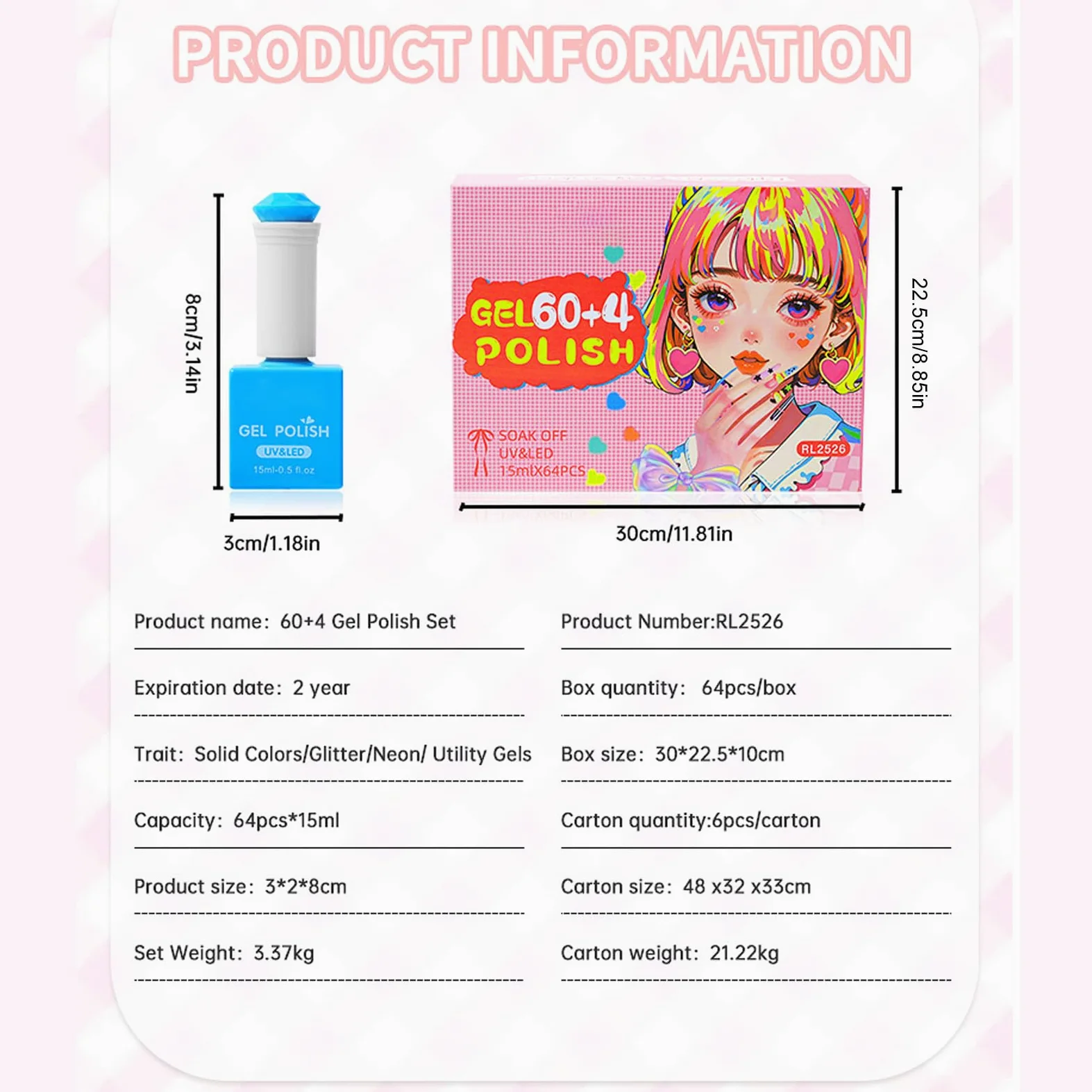 Set Smalto per Unghie Gel Asciugatura Rapida con 60 Colori e Lunga Durata | Kit Smalto per Unghie Per Vacanza Festa Salone Casa Viaggio Matrimonio Sposa Spa Cura Party Quotid