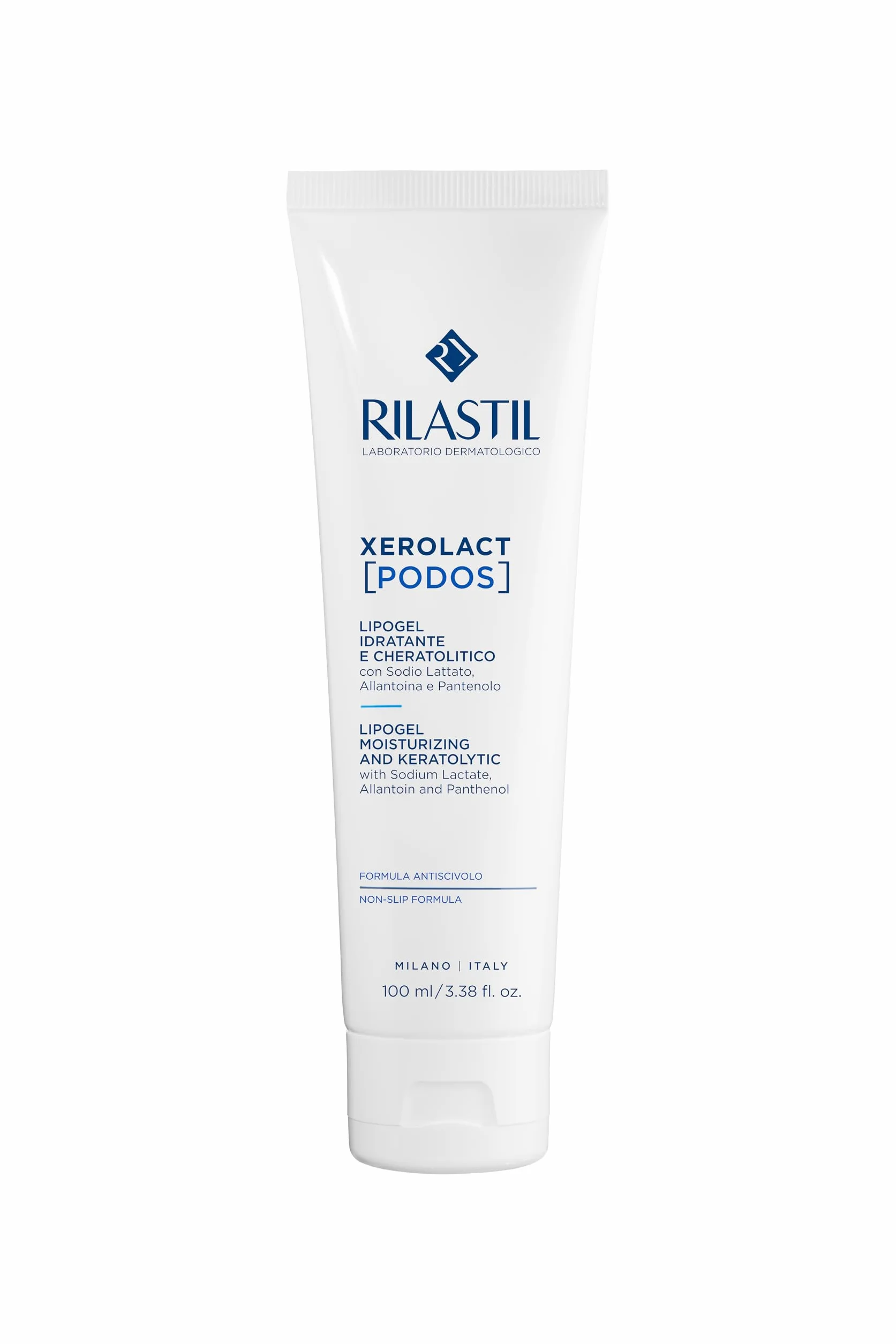 Rilastil Xerolact Podos Lipogel 100ml Trattamento Idratante Cheratolitico Antiscivolo