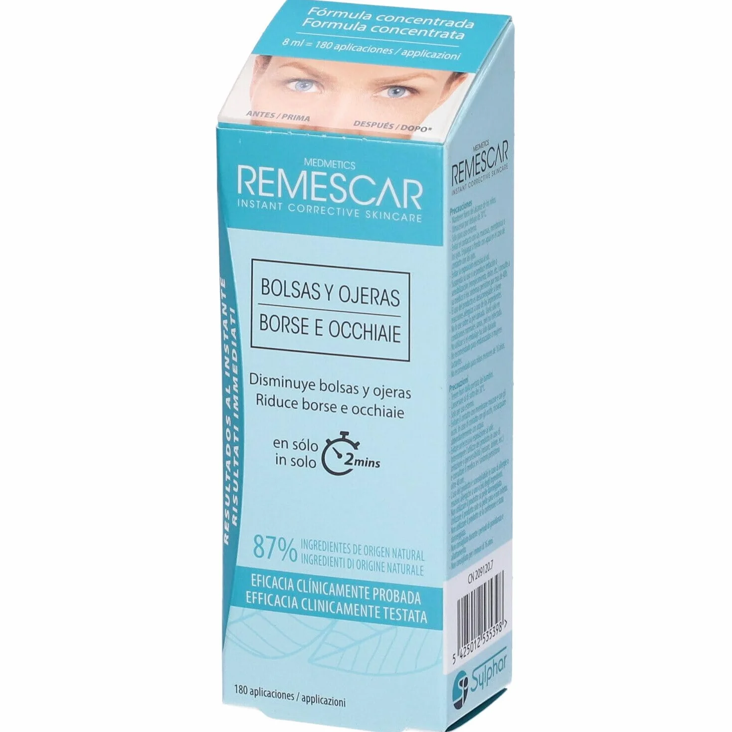 Remescar Bolsas Y Ojeras 8Ml, articolo pensato per l’uso quotidiano, adatto a chi vuole semplificare la propria routine, flacone da 8 ml perfetto per chi desidera una routine di cura semplice e costan