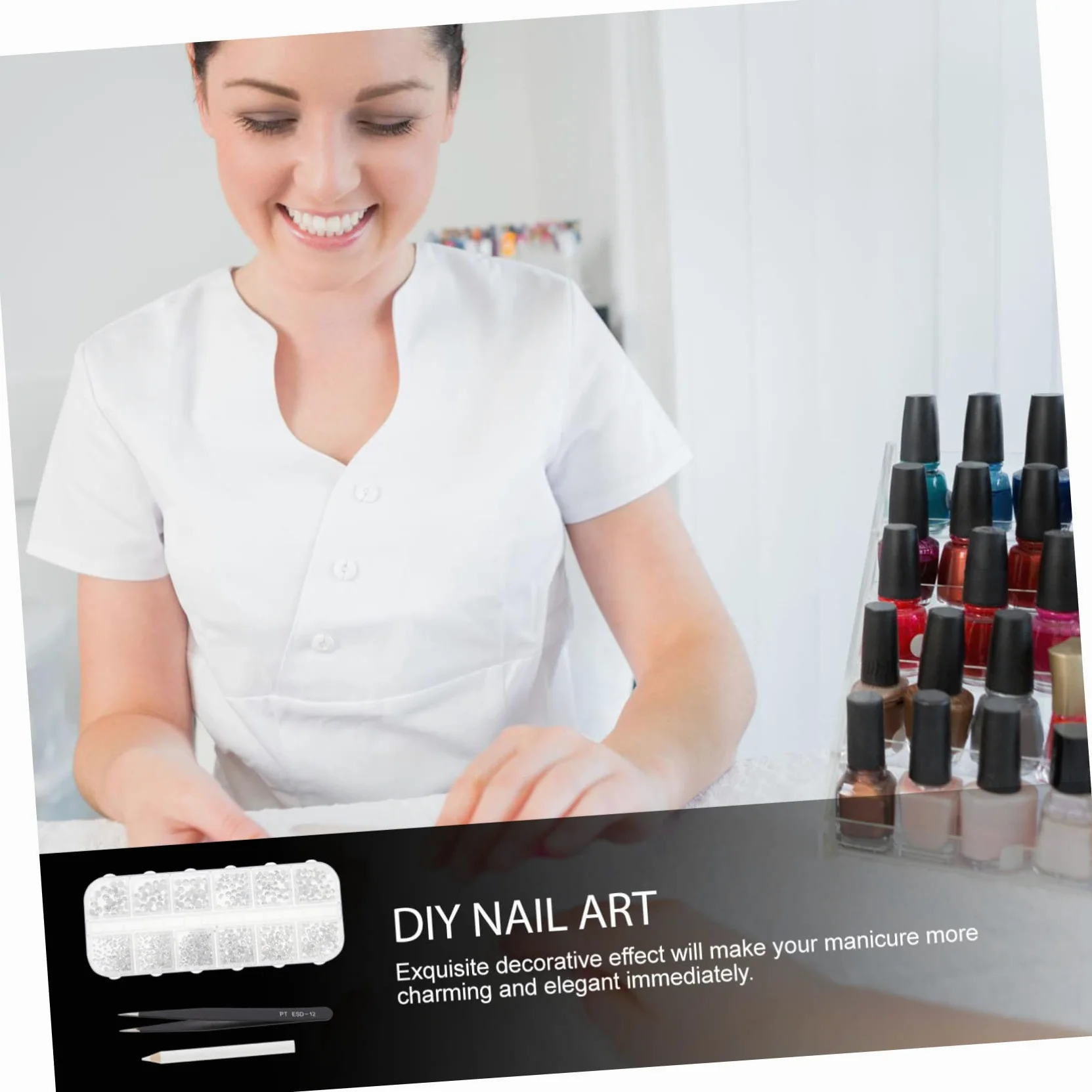 FRCOLOR 4 Set Di Ciondoli Per Unghie Con Strass Per Decorazioni Per Manicure E Trucco Gioielli Per Unghie Per Donne Donne E