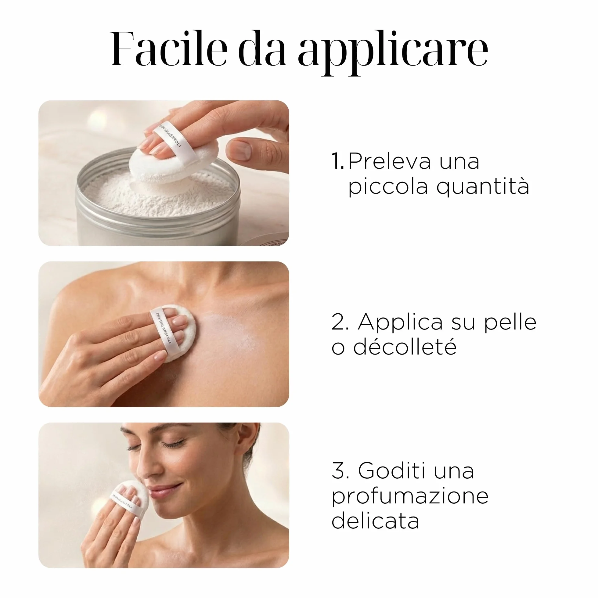 Profumo in Polvere Donna Emanuela Biffoli – Fragranza Delicata Corpo – Varianti Fragranza (Fiori di Frolla)