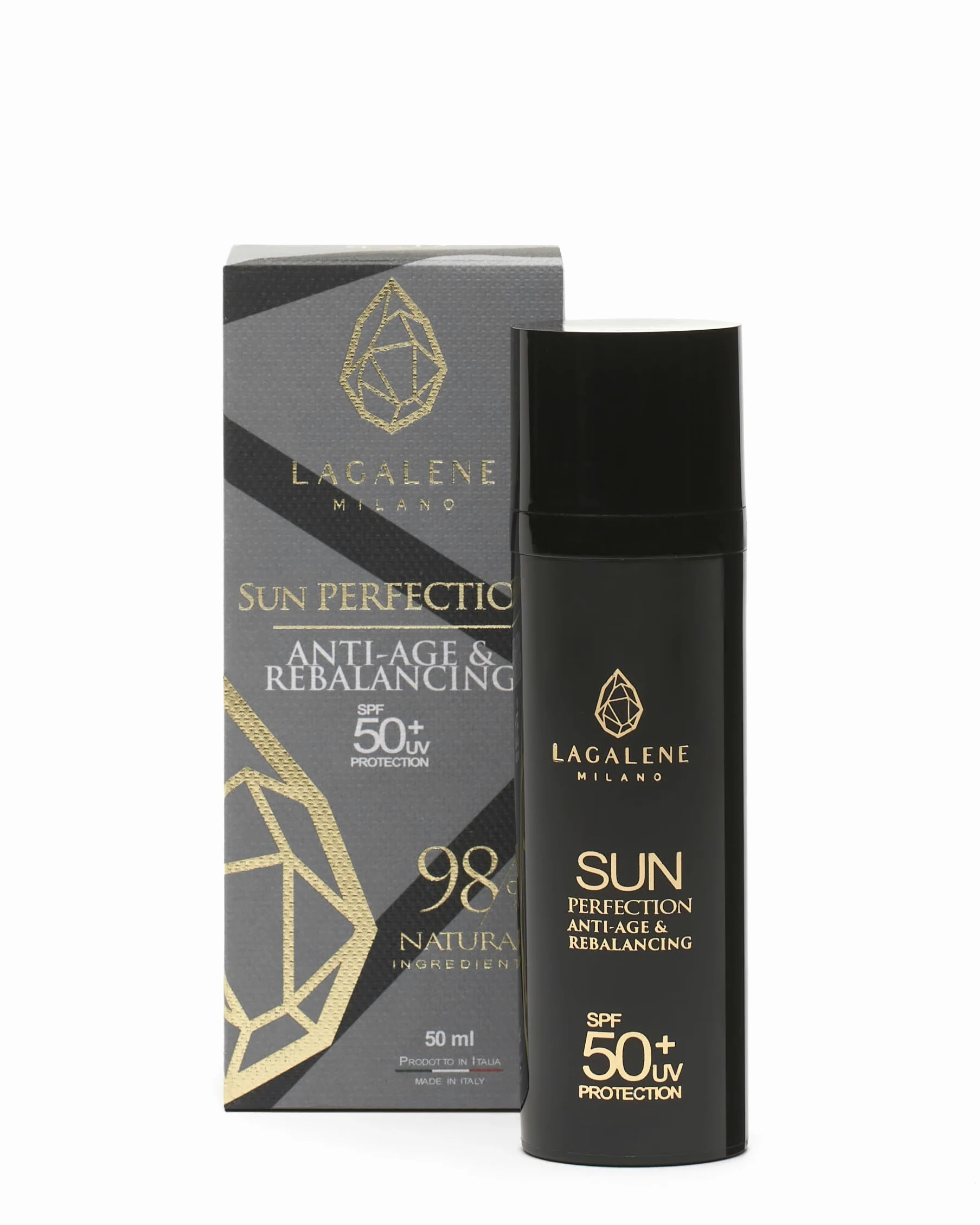 Lagalene Milano Sun Perfection, Crema Giorno Anti-age con Protezione Solare, 50ml