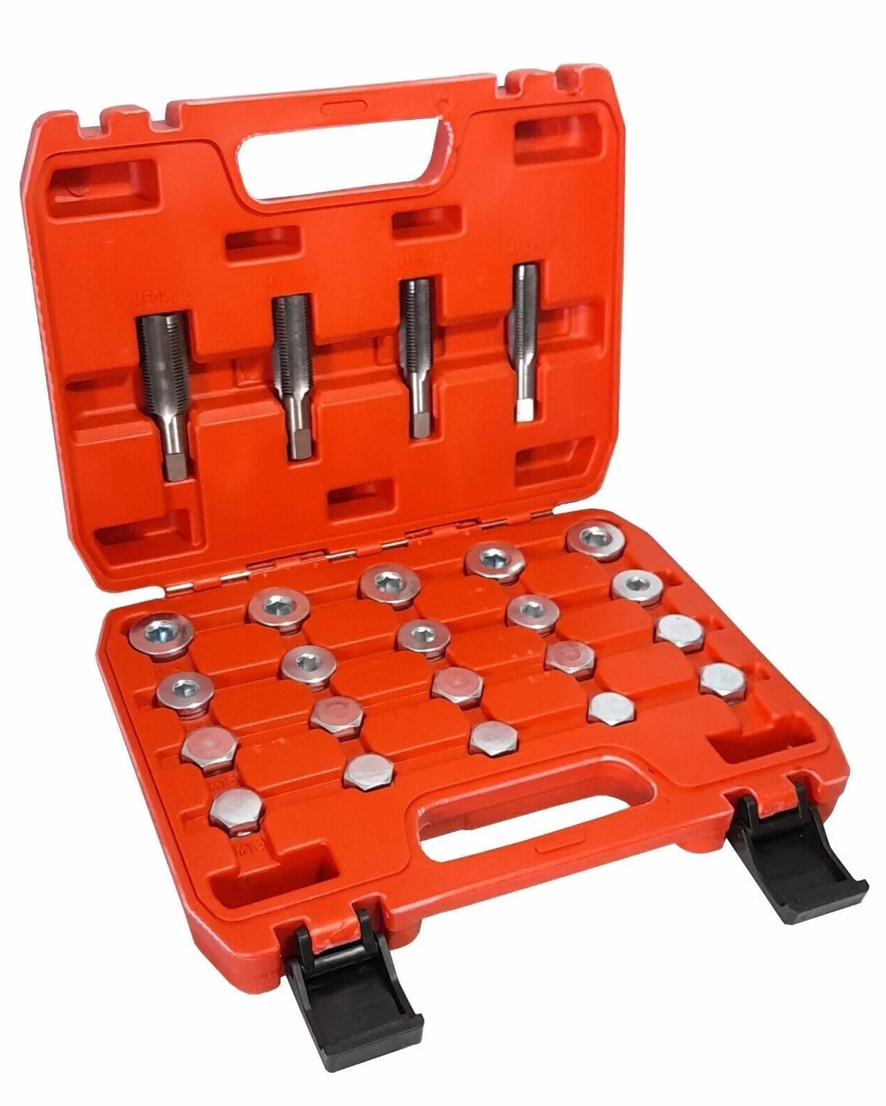 Kit Riparazione Filettatura Tappo Coppa Olio Auto 64 Pezzi Tappi e Rondelle