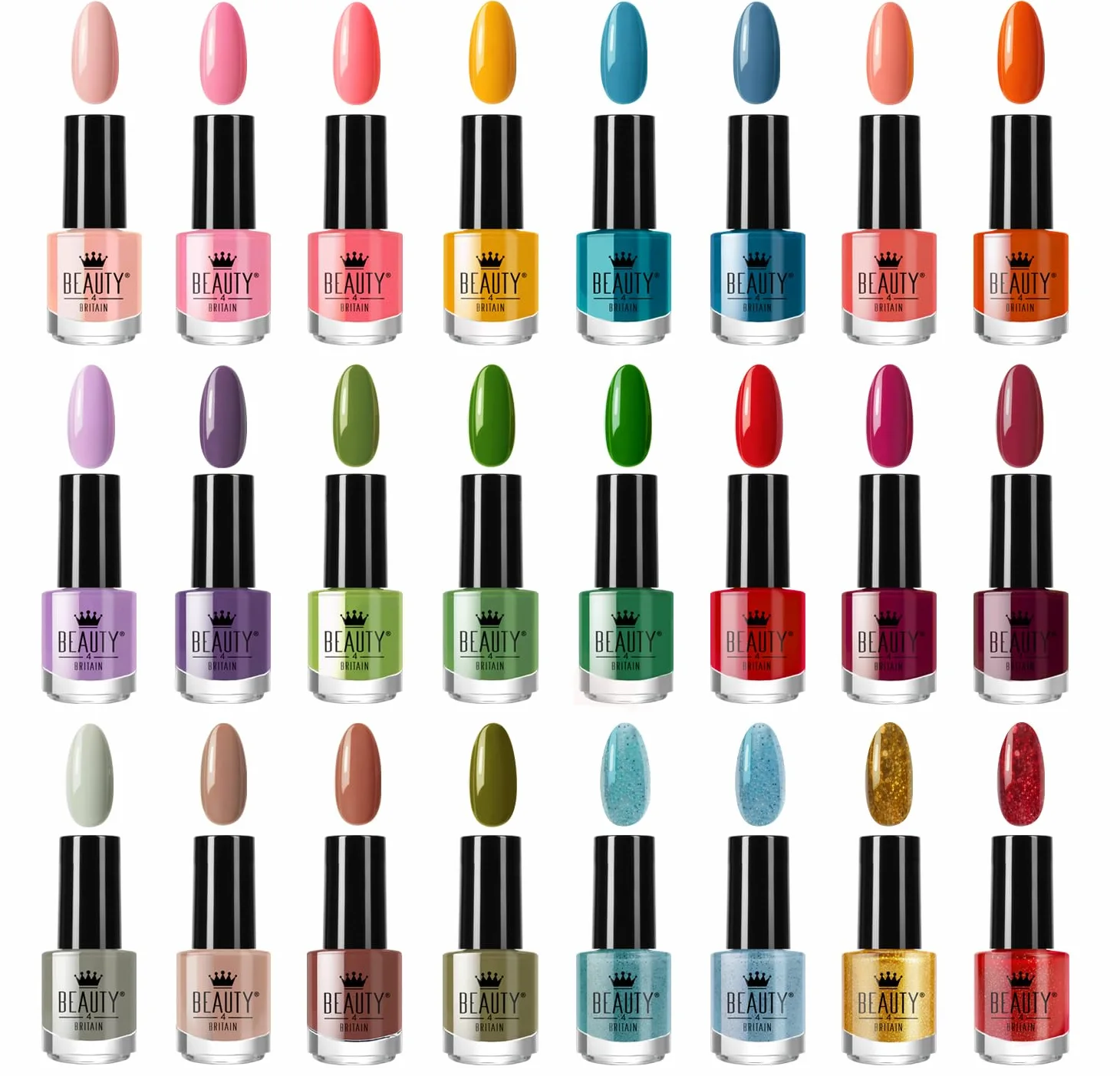 Set di 48 Smalti Per Unghie 48 Colori Diversi Moderna Bottiglia Regalo Perfetto 5ml (A+B)