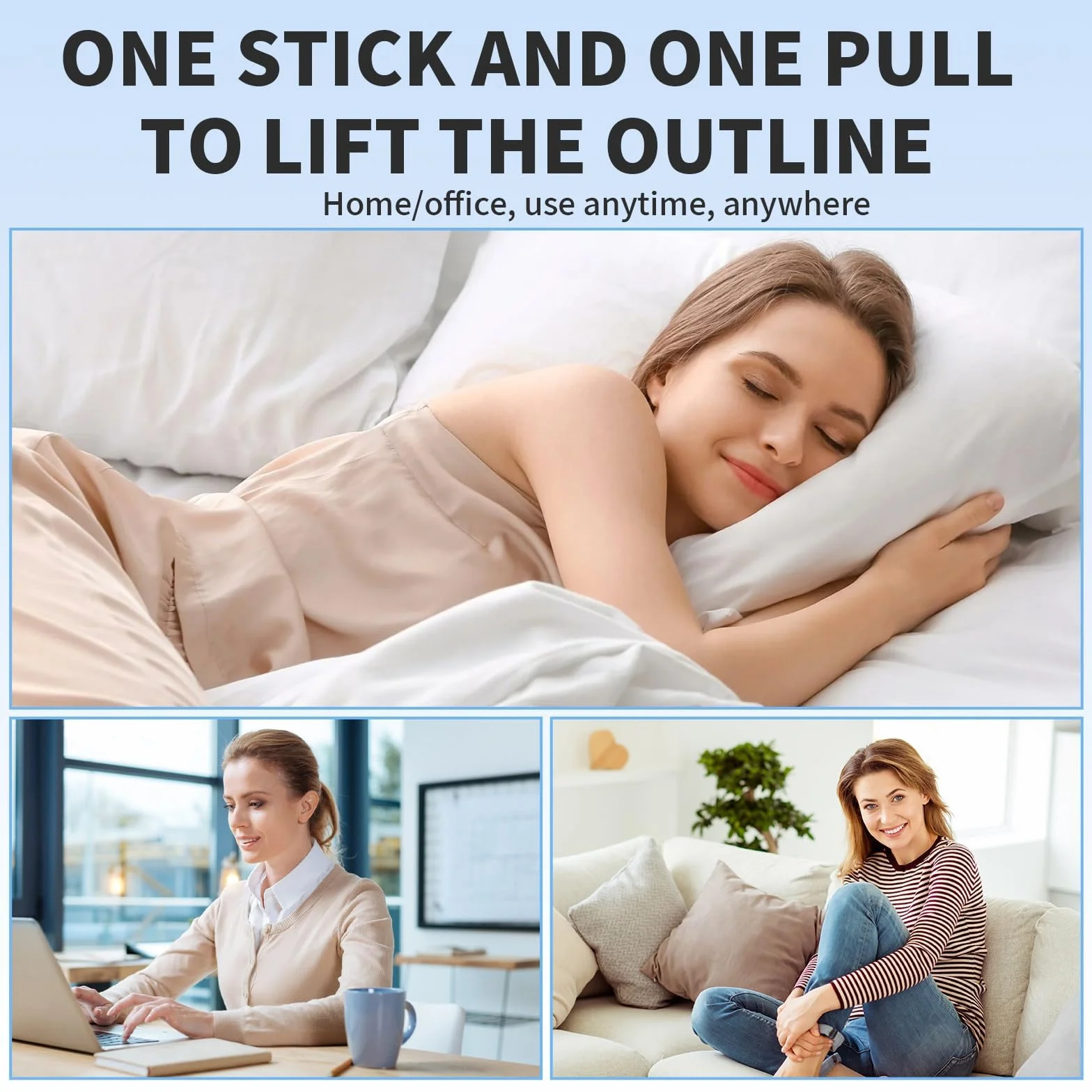 160 Pezzi Nastro Lifting Invisibile 6 Corde Sollevamento Della Pelle Cadente Lifting E Rassodamento a V Adatto per Viso Collo E Contorno Occhi